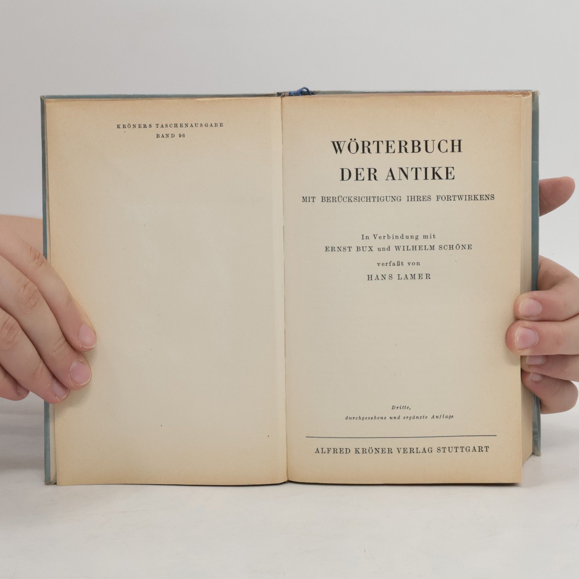Hans Lamer Wörterbuch der Antike