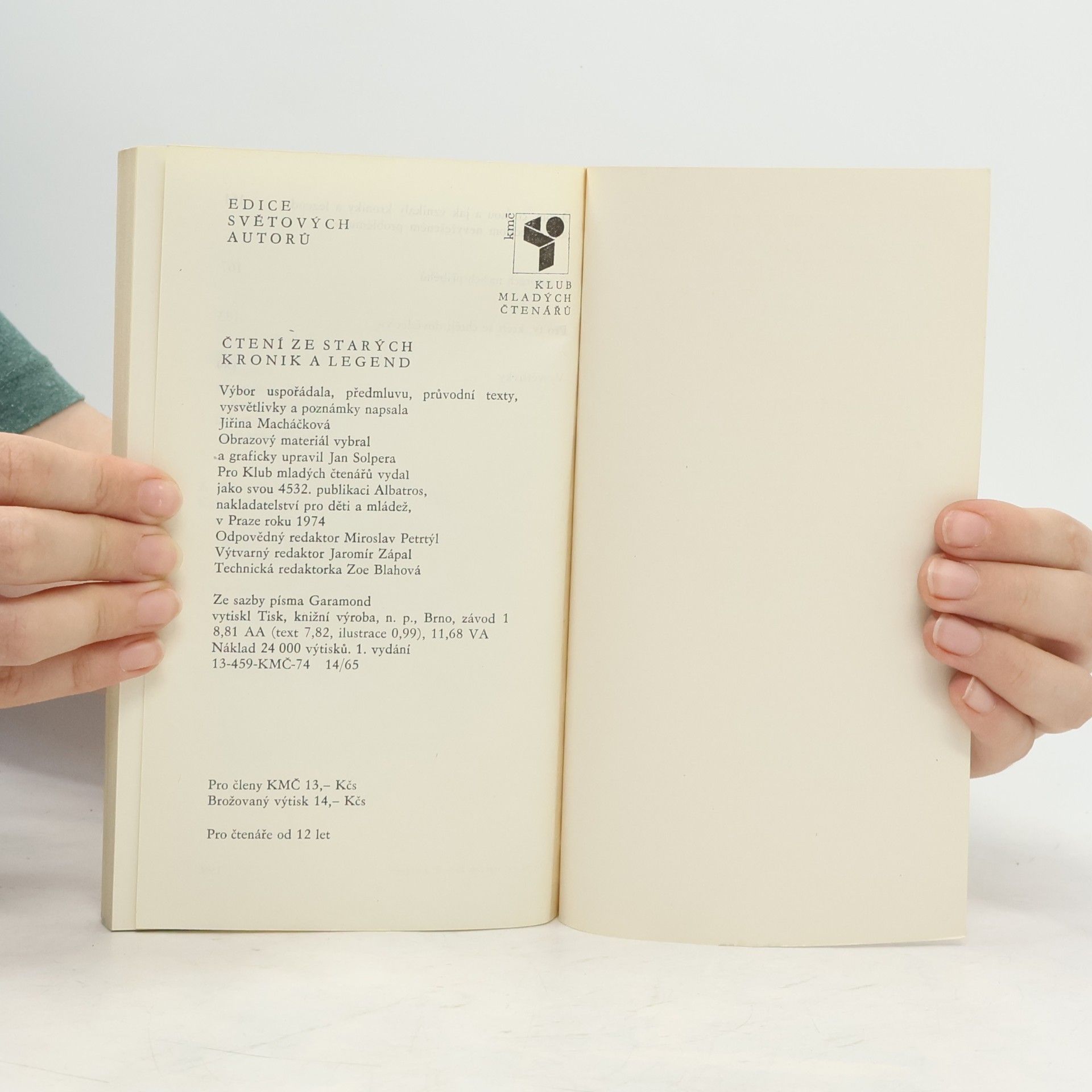 Various authors Čtení ze starých kronik a legend