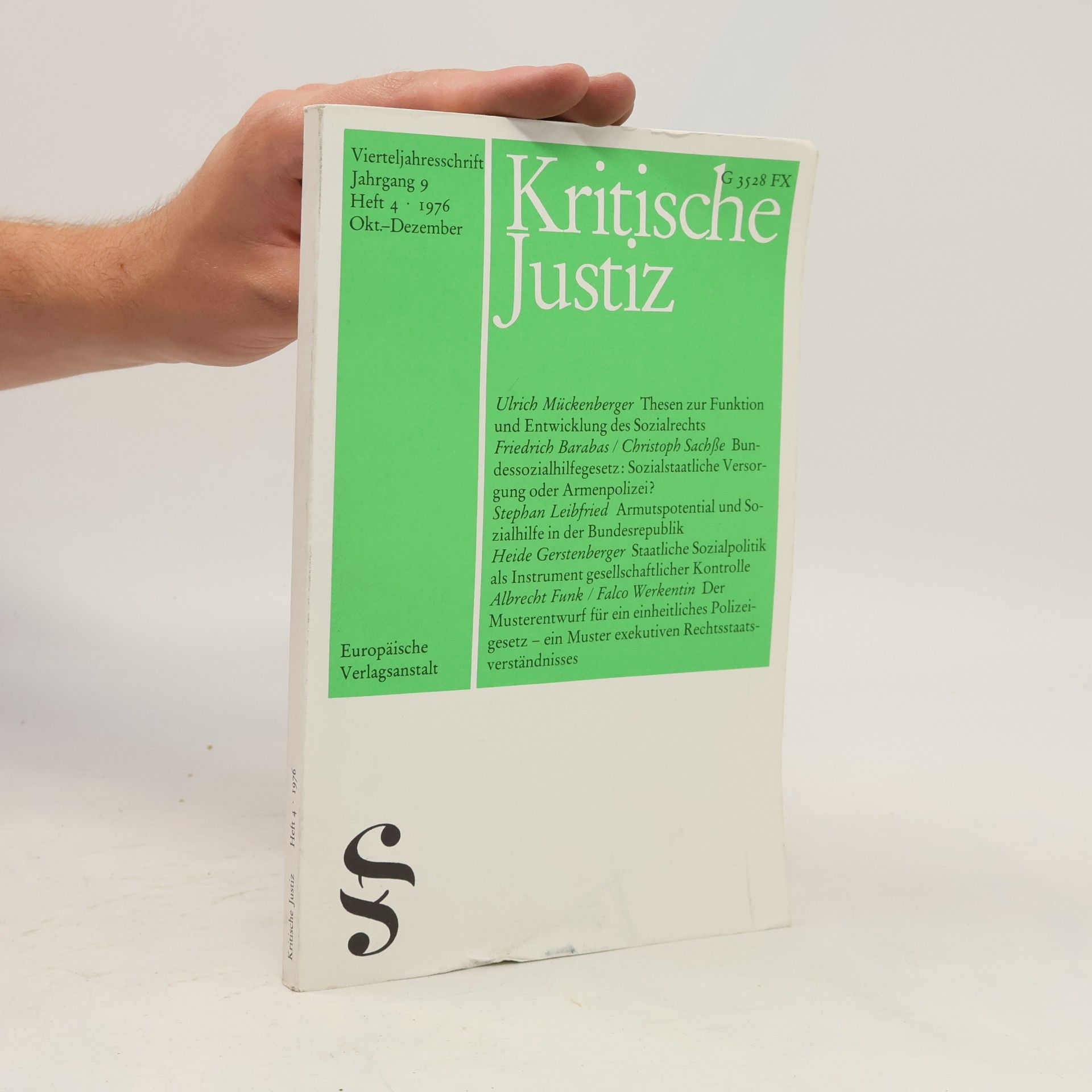 Various authors Kritische Justiz 4/1976