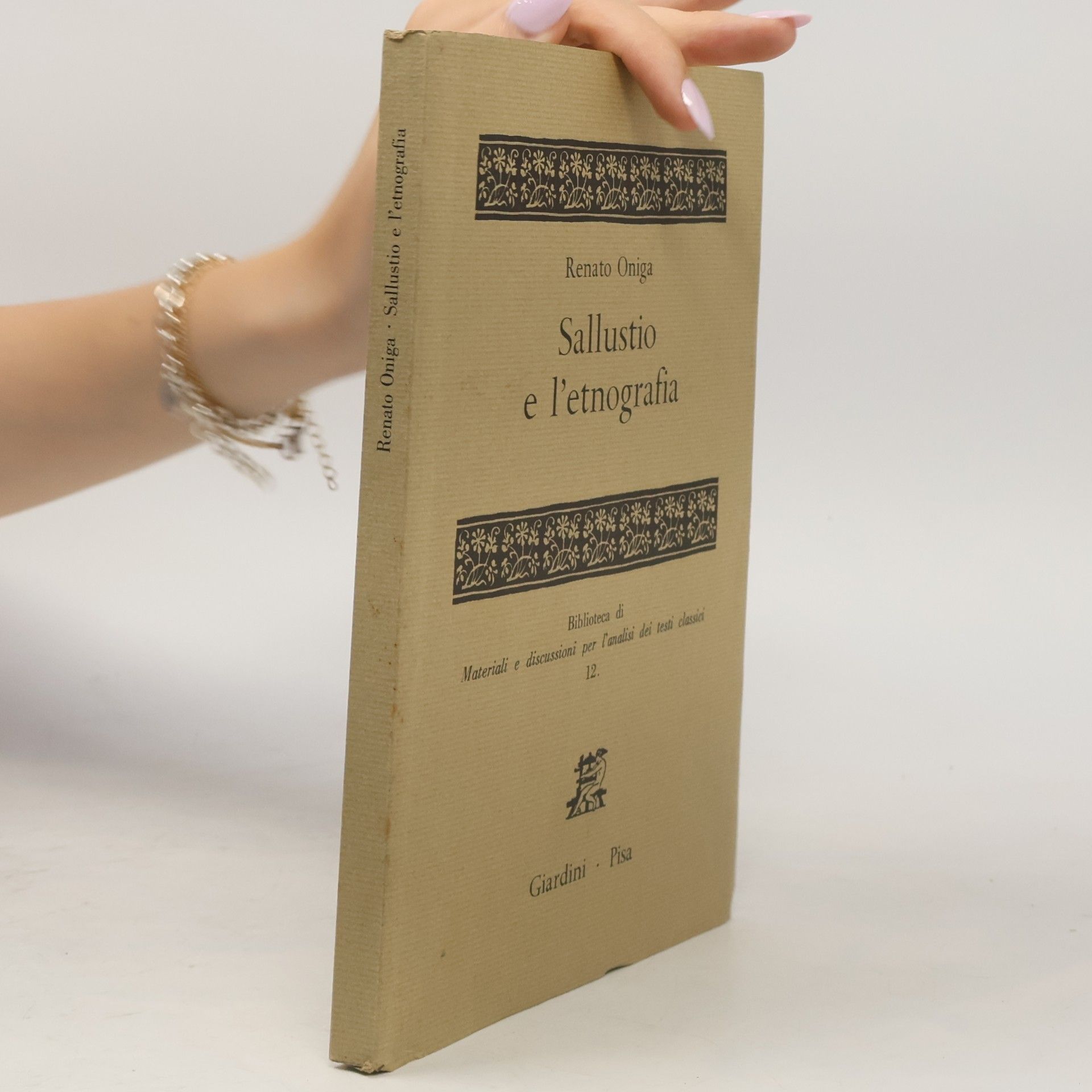 Renato Oniga Biblioteca di materiali e discussioni per l'analisi dei testi classici - 12: Sallustio e l'etnografia
