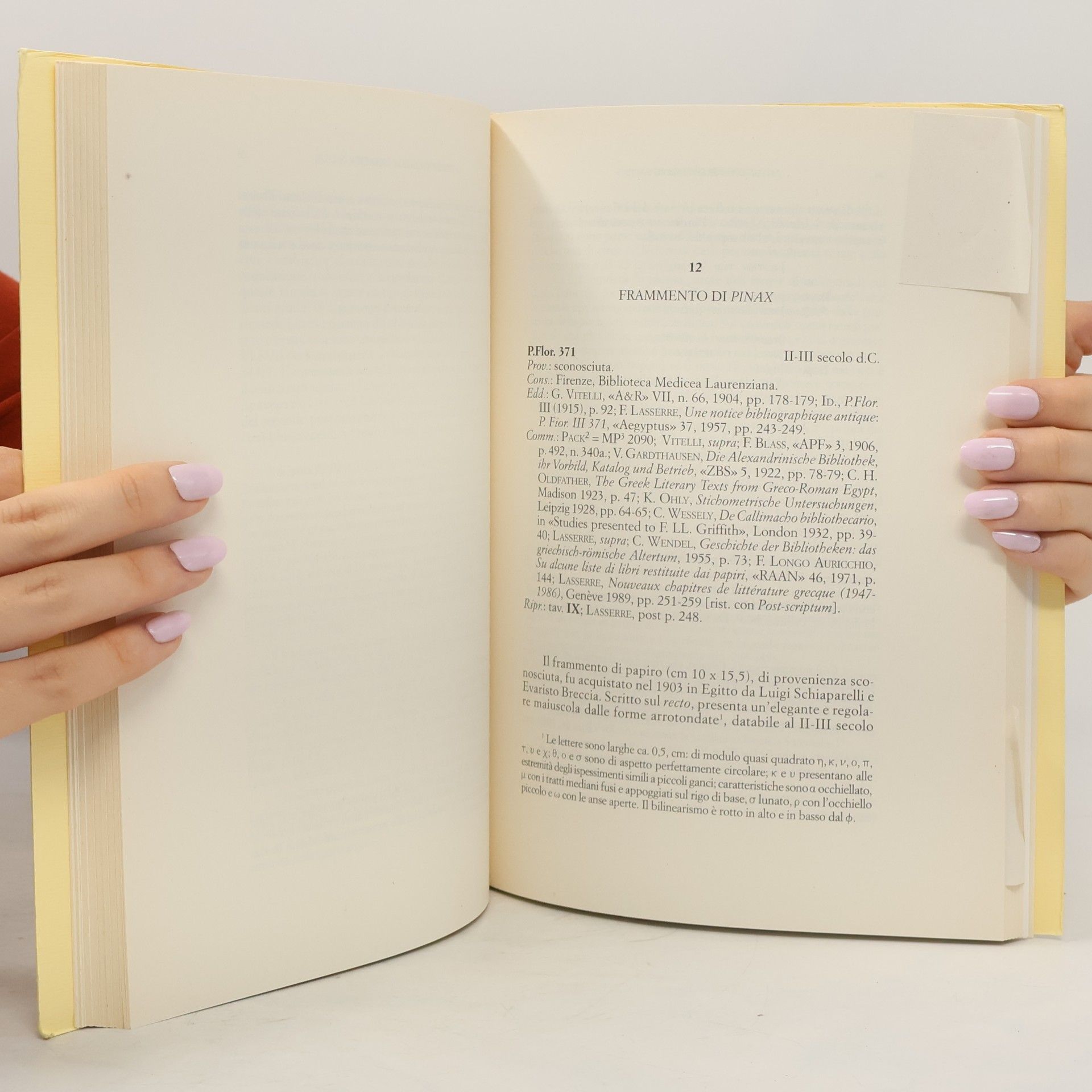 Rosa Otranto Sussidi eruditi - 49: Antiche liste di libri su papiro