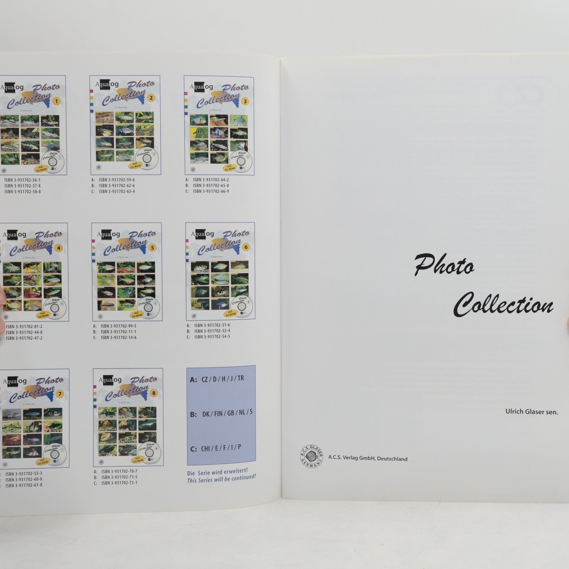 Ulrich Glaser sen Aqualog Photo Collection - Incl. CD-ROM