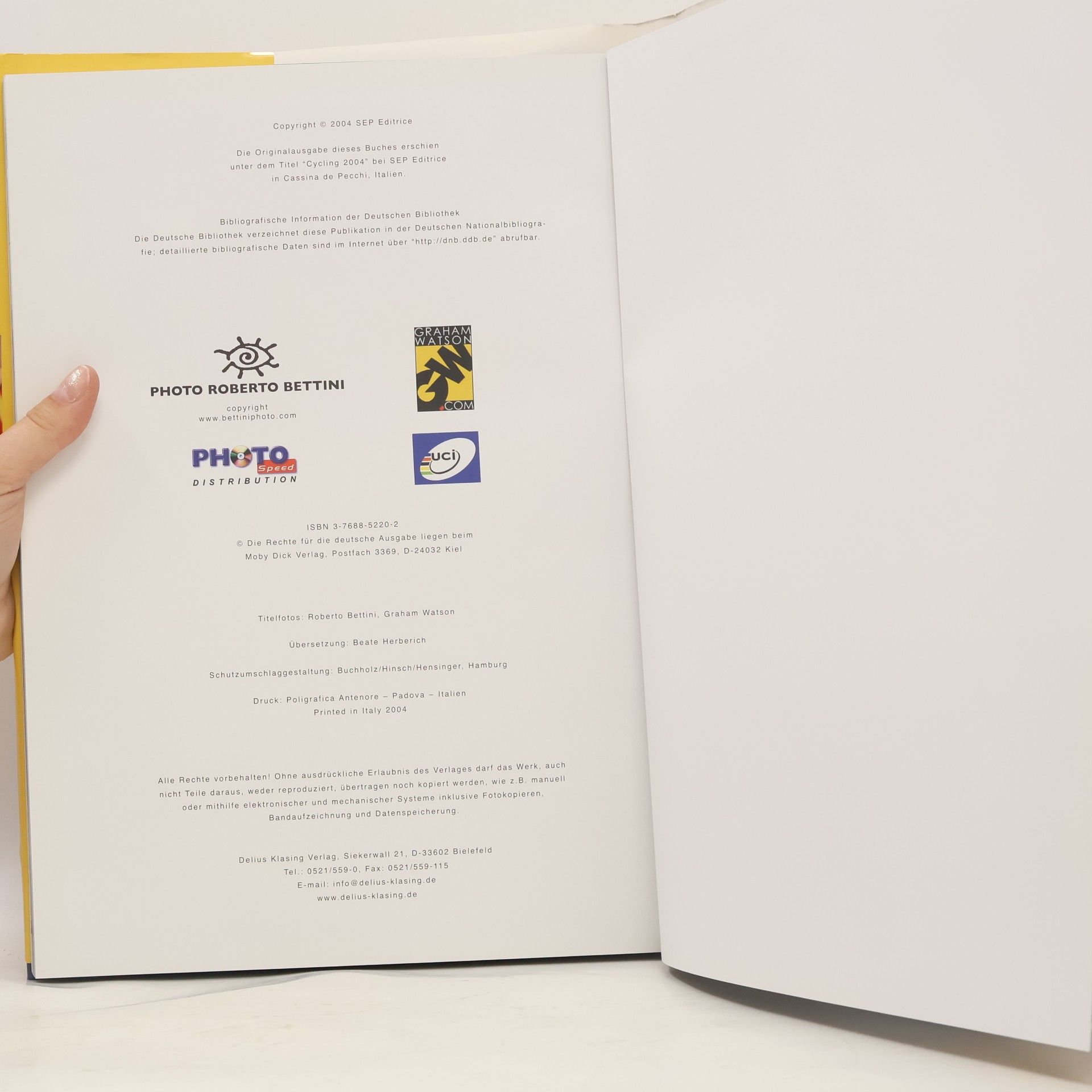 Radsport 2004: Alle Rennen, alle Sieger. Das offizielle Jahrbuch des Radsport-Weltverbandes UCI