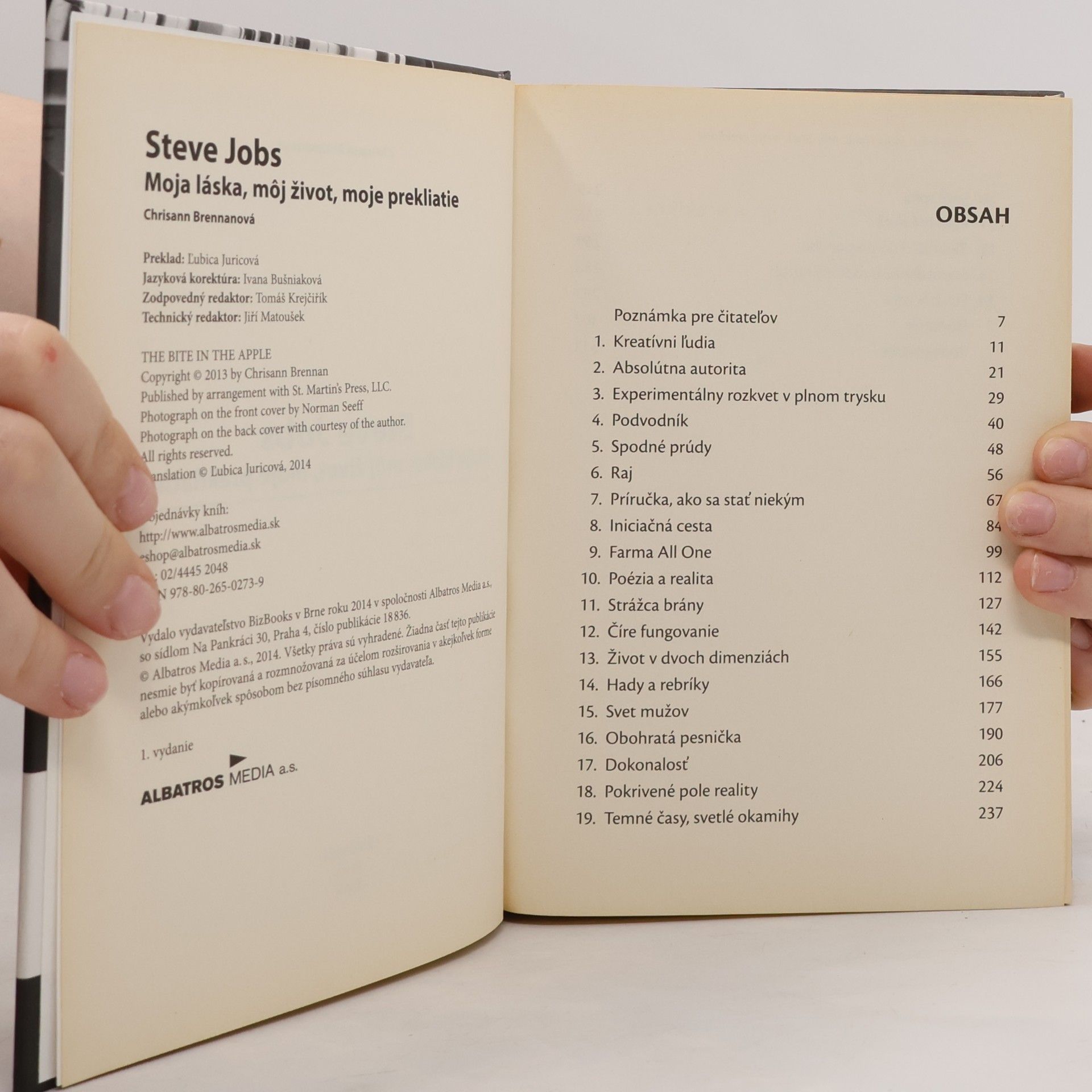 Chrisann Brennan Steve Jobs – Moja láska, môj život, moje prekliatie
