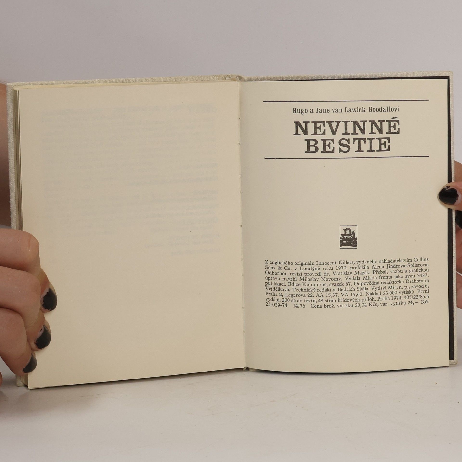 Hugo van Lawick Nevinné bestie