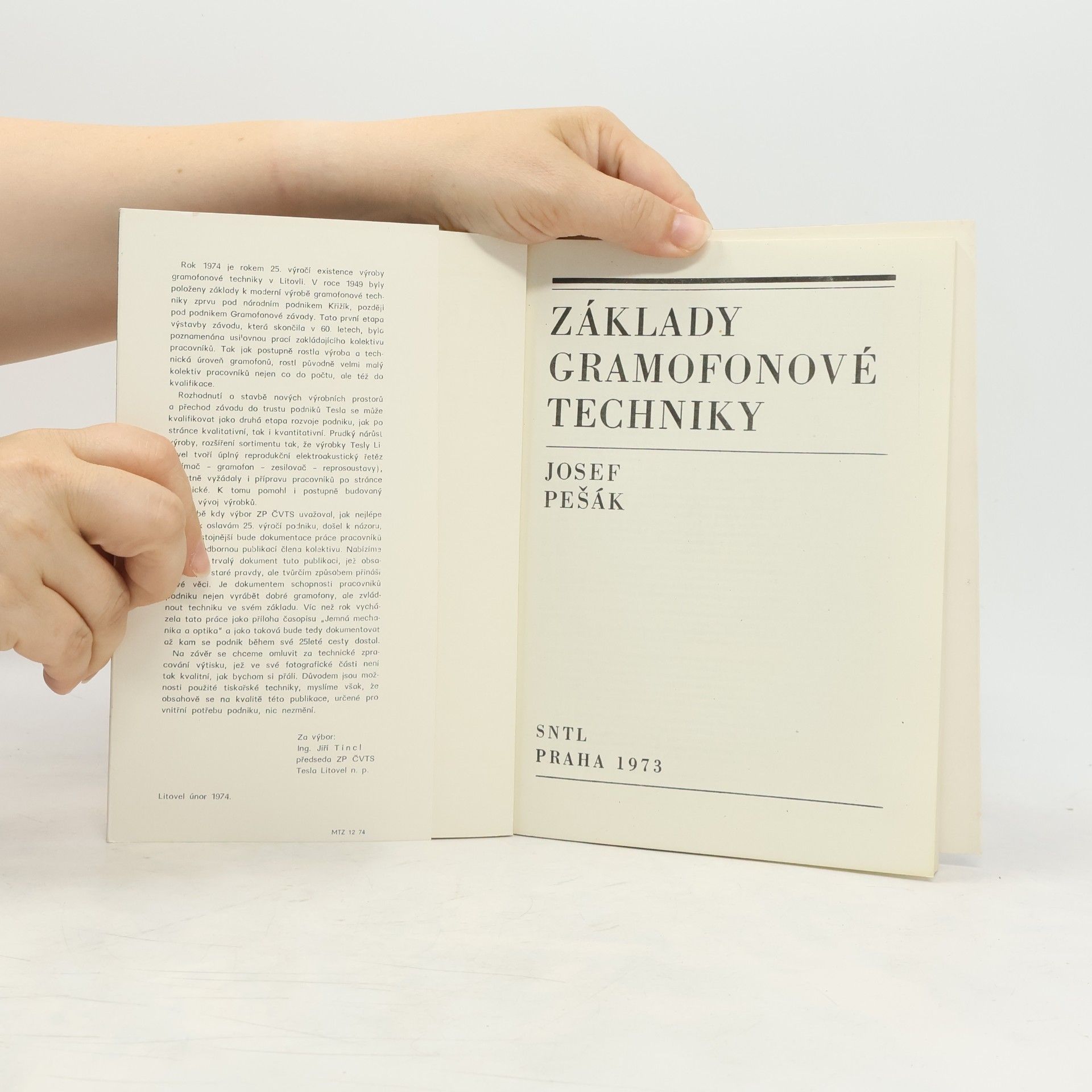 Josef Pešák Základy gramofonové techniky