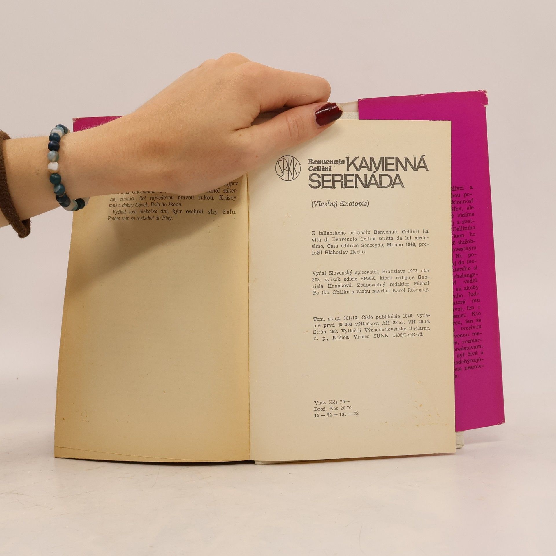 Benvenuto Cellini Kamenná serenáda