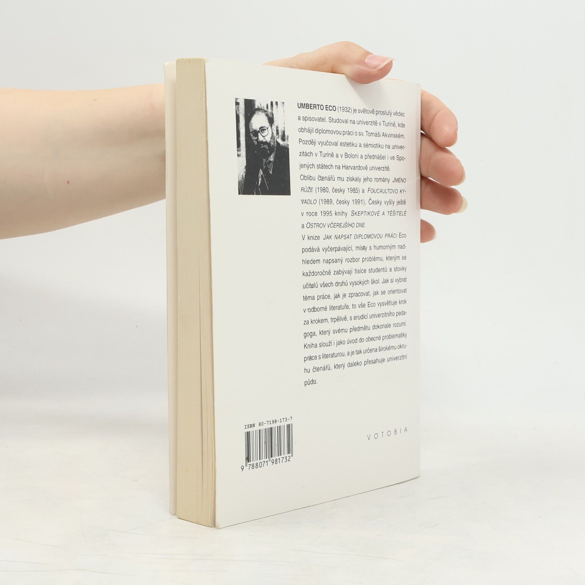Umberto Eco Jak napsat diplomovou práci