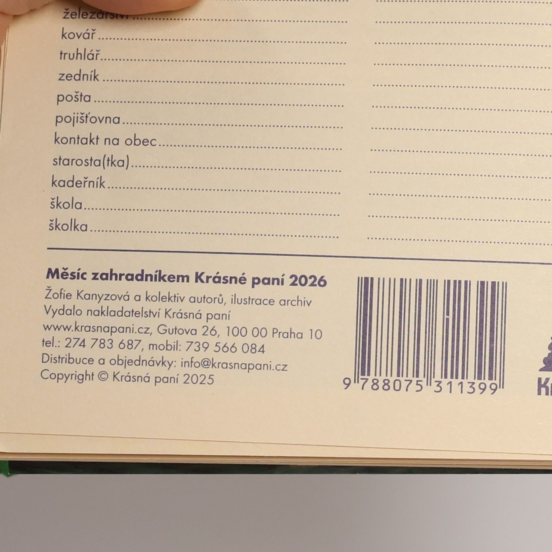 Collectif d'auteurs Měsíc zahradníkem 2026