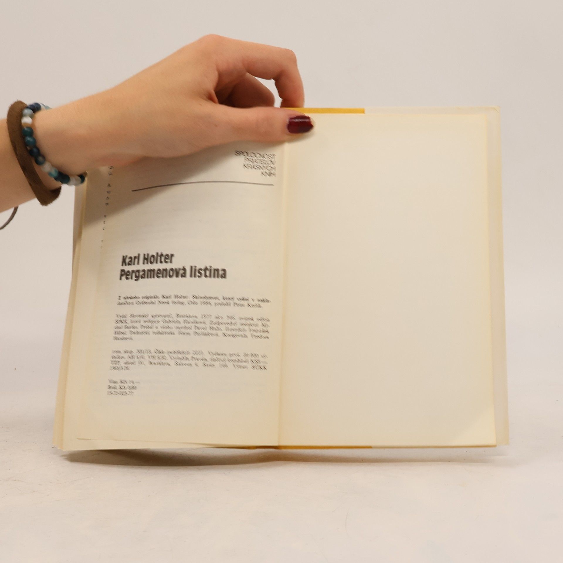 Karl Holter Pergamenová listina