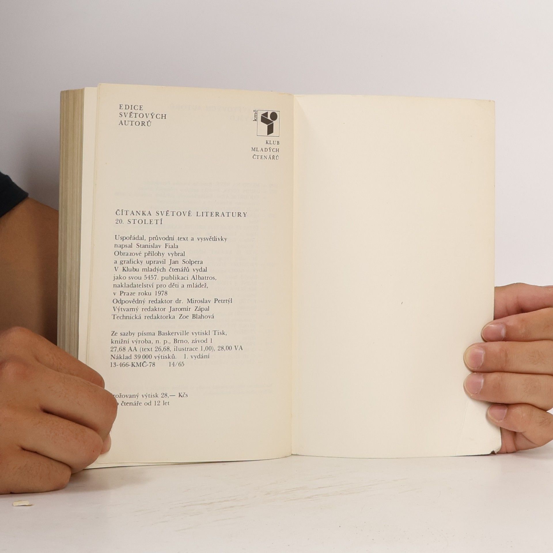 Stanislav Fiala Čítanka světové literatury 20. století