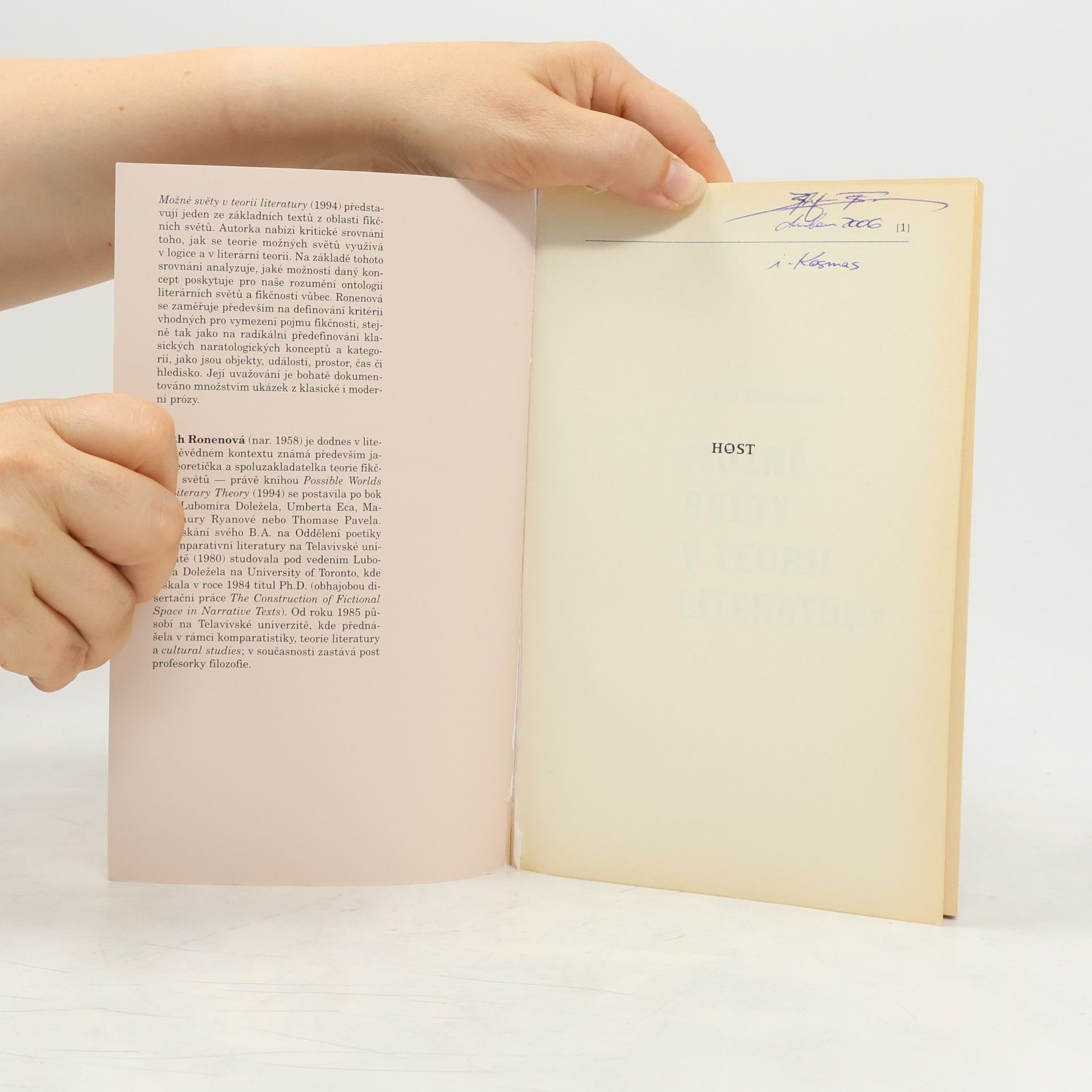 Ruth Ronen Možné světy v teorii literatury