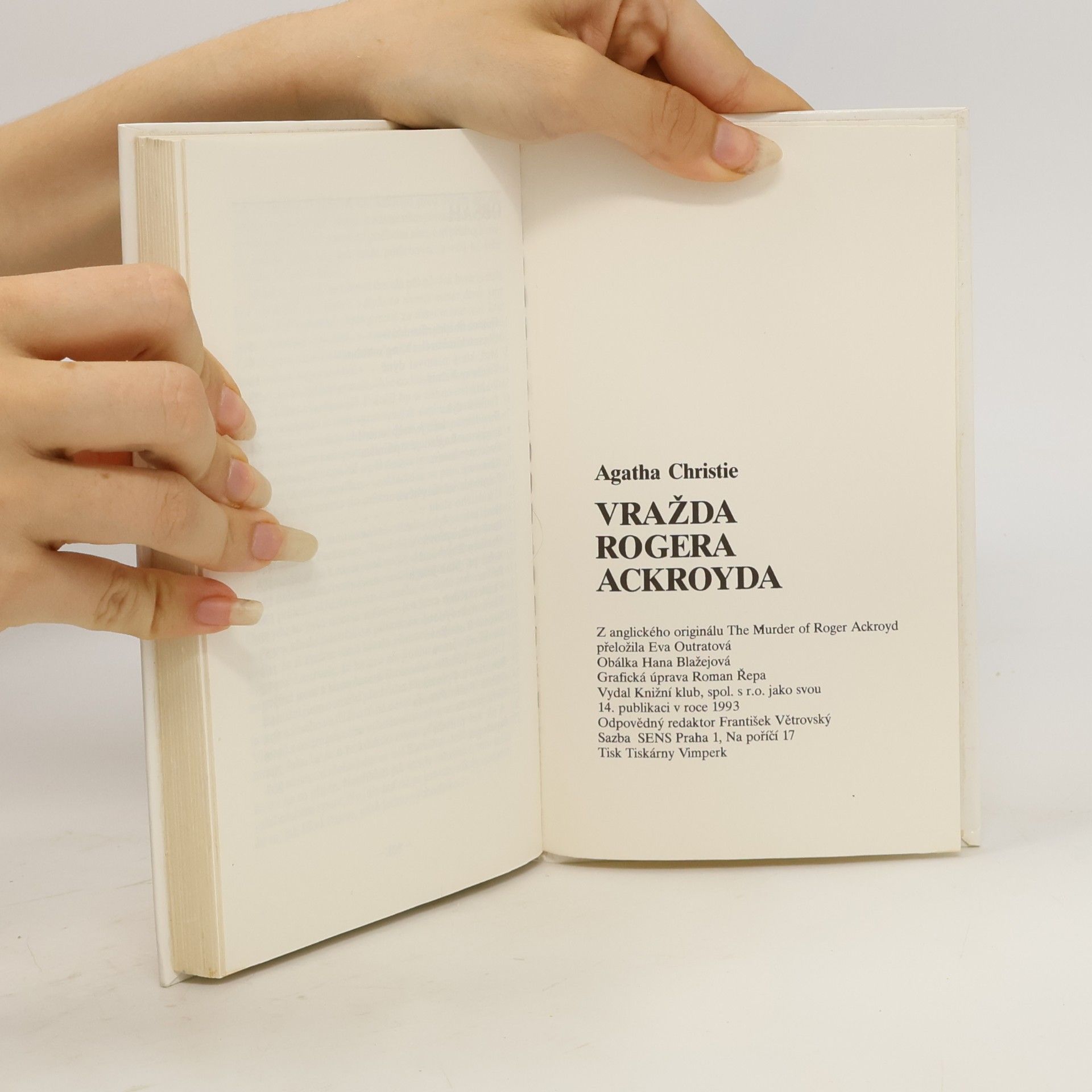 Agatha Christie Vražda Rogera Ackroyda