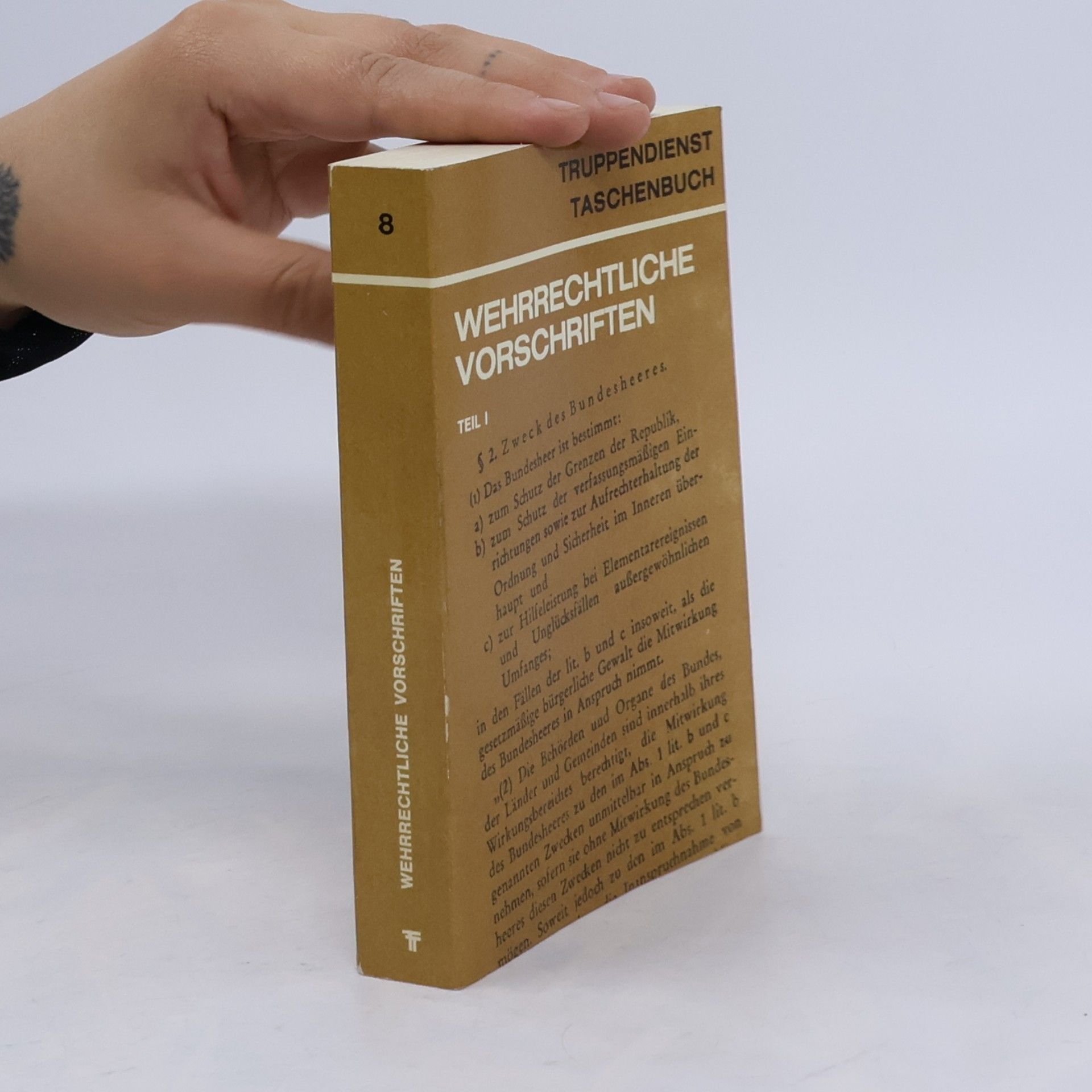 Johann Ellinger Wehrrechtliche Vorschriften