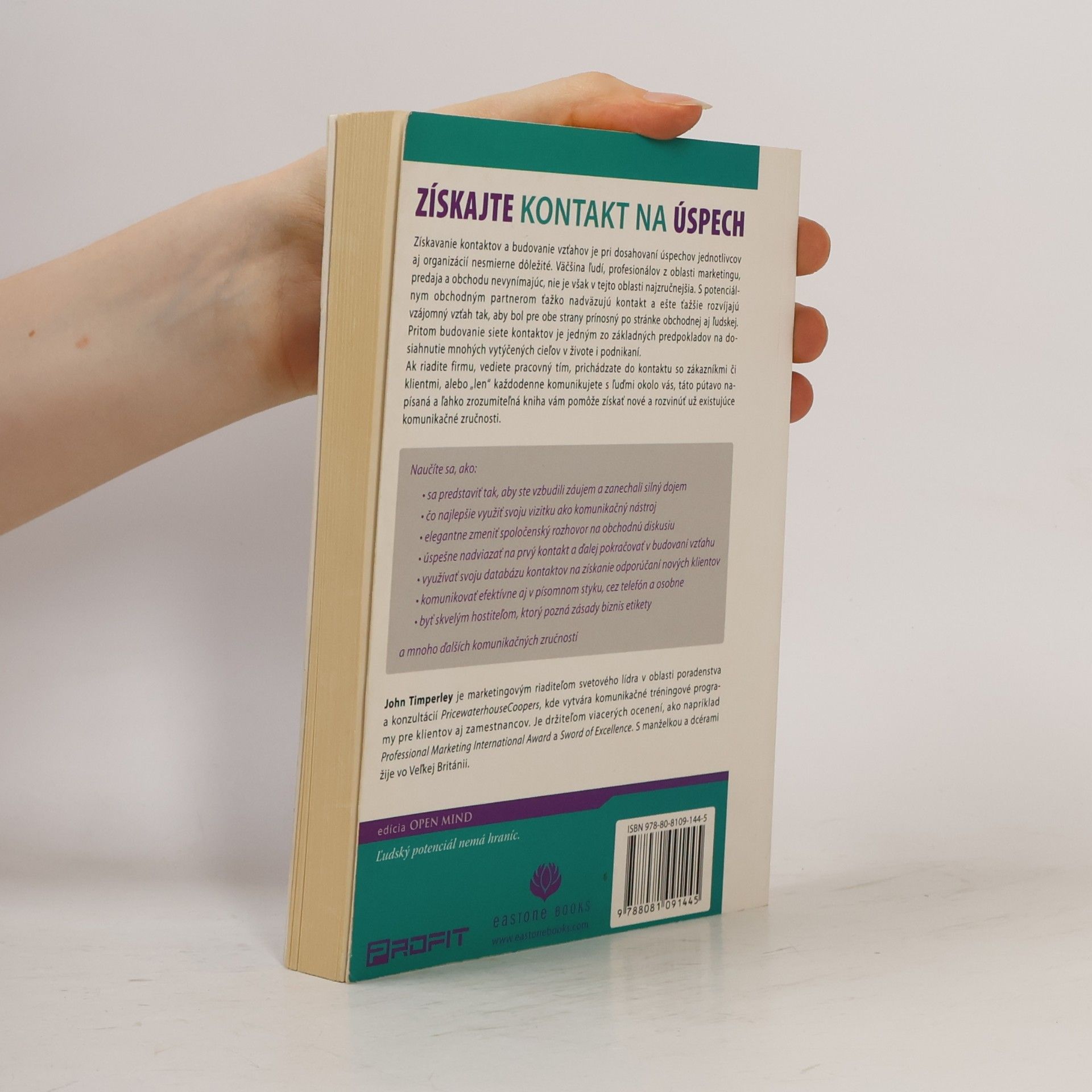 John Timperley Získajte kontakt na úspech. Praktická príručka biznis komunikácie