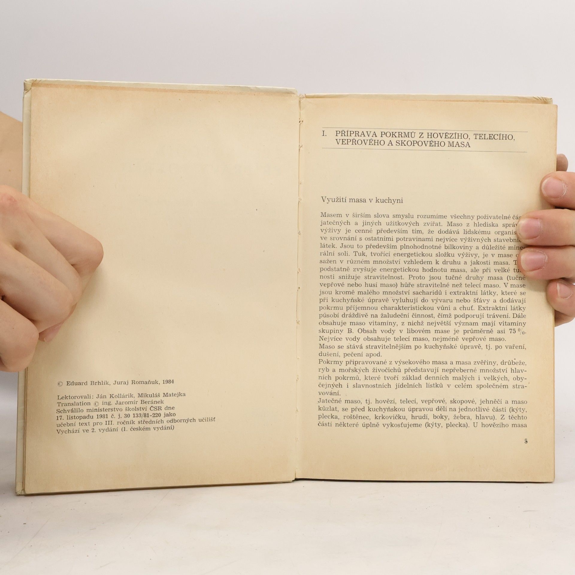 Eduard Brhlík Technologie přípravy pokrmů pro 3. ročník středních odborných učilišť, učební obor kuchař - číšník