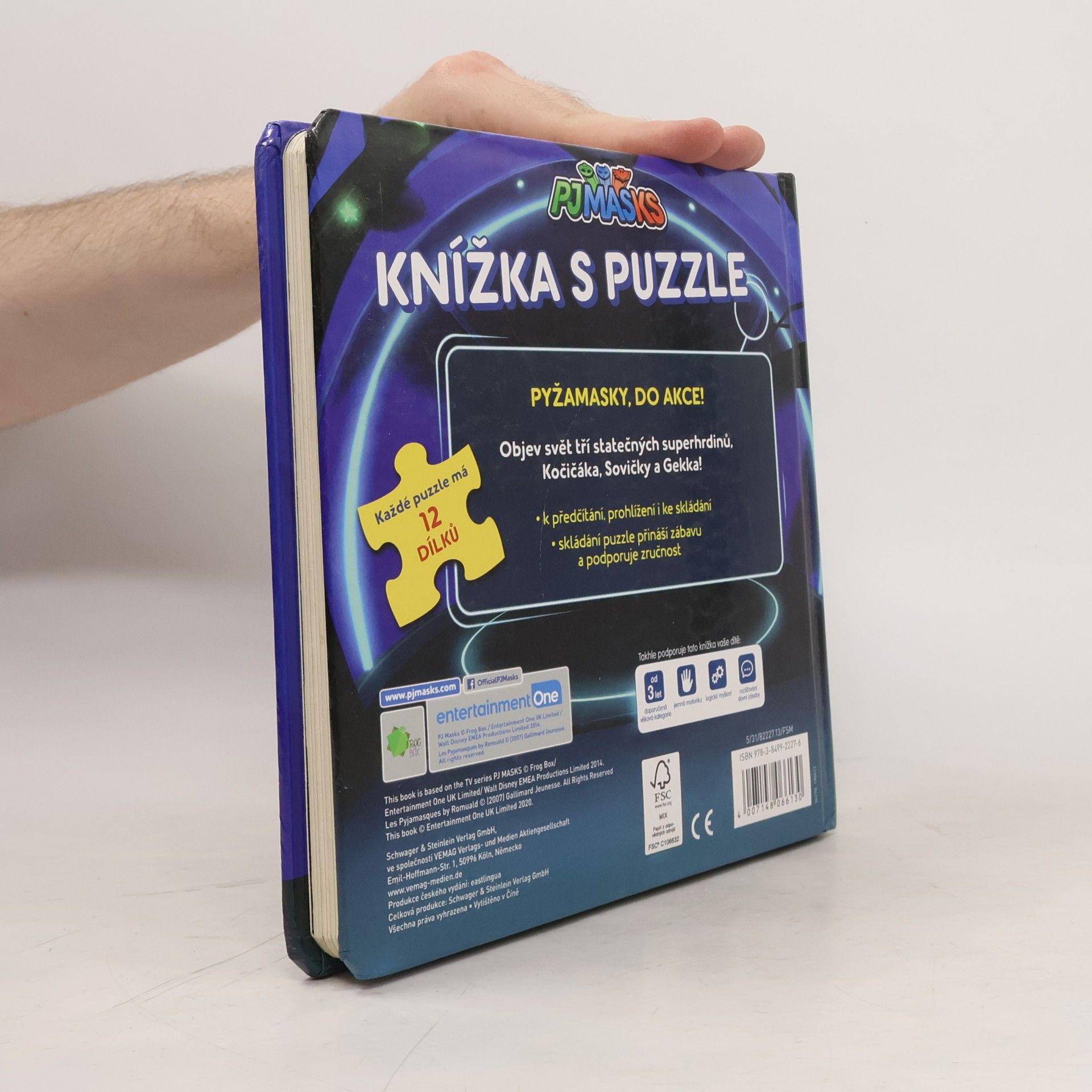 Autorenkollektiv PJmasks. Knižka s puzzle