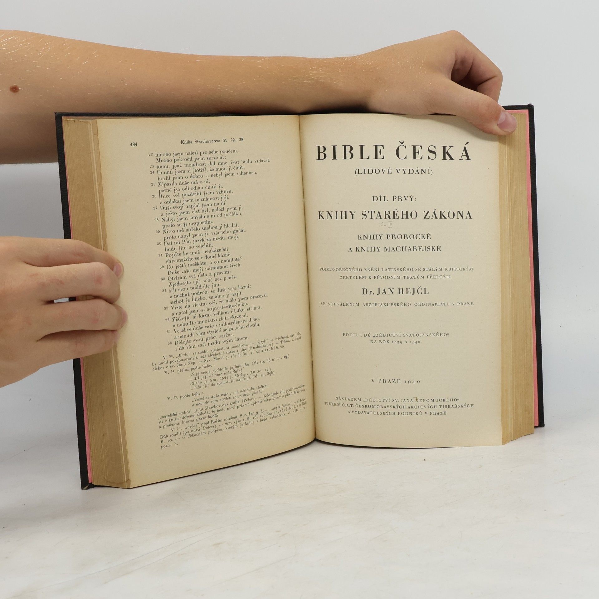 Innocenc Antonin Frencl Bible česká - Starý zákon