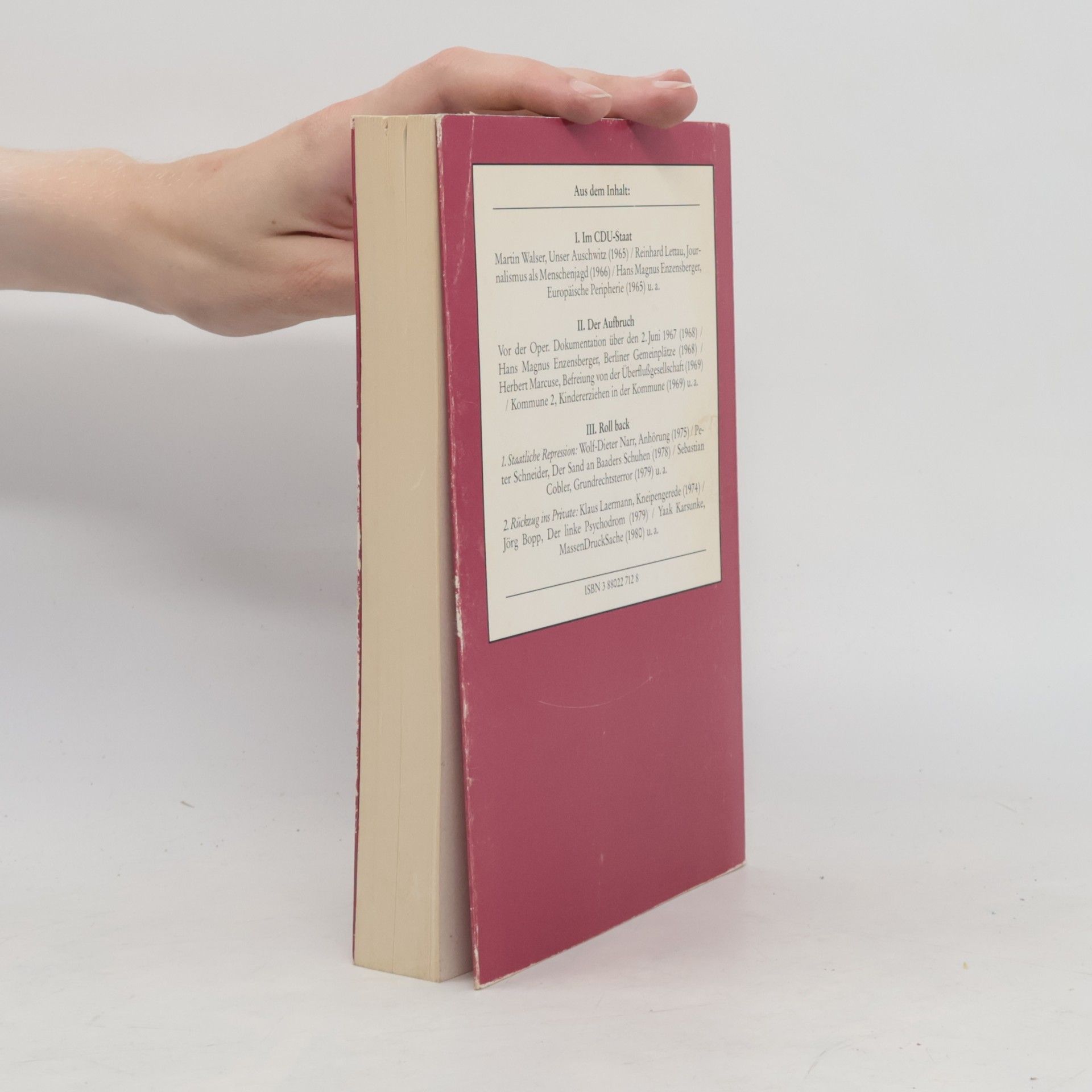 Ingrid Karsunke Bewegung in der Republik 1965 - 1984. Sonderausgabe