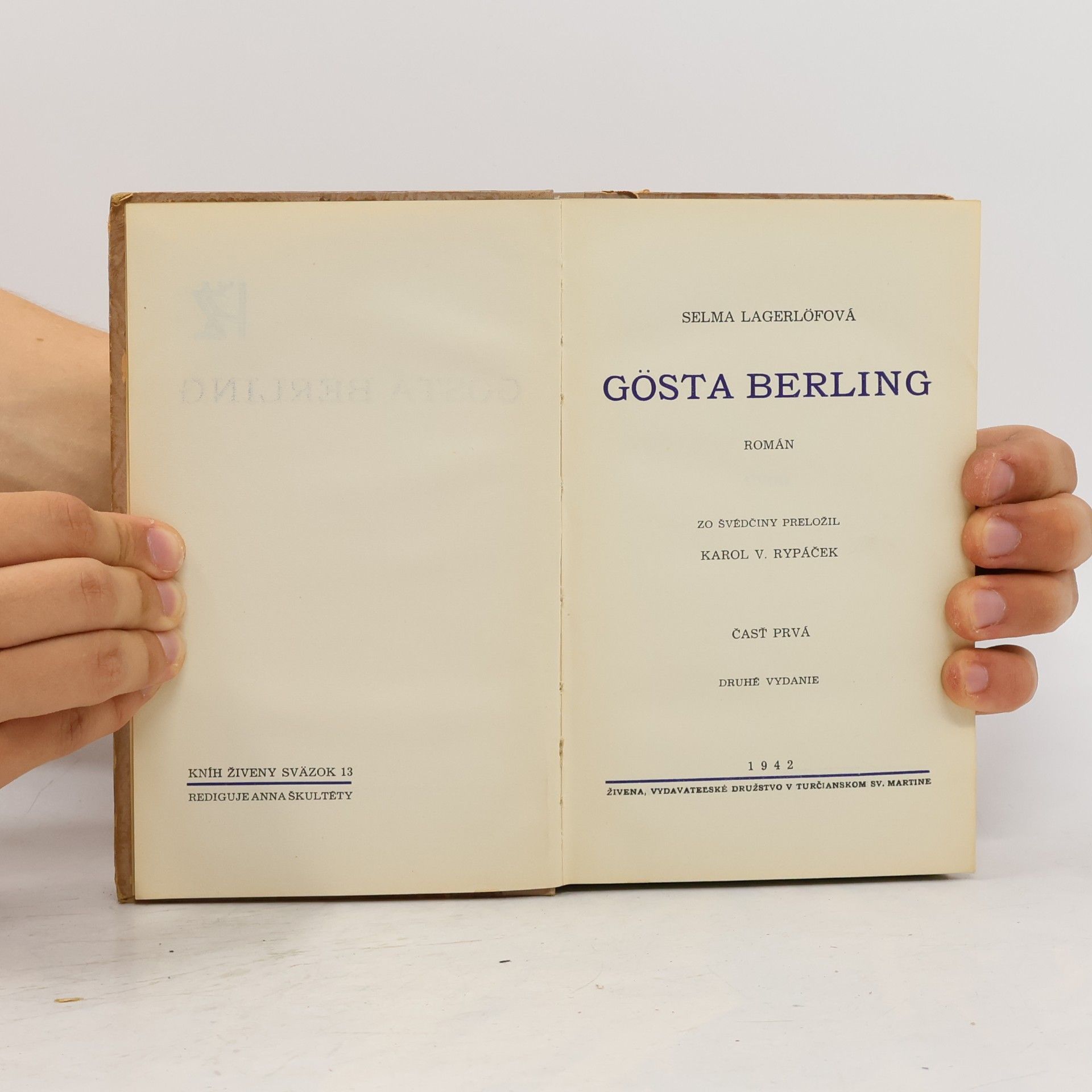 Selma Lagerlöf Gösta Berling 1