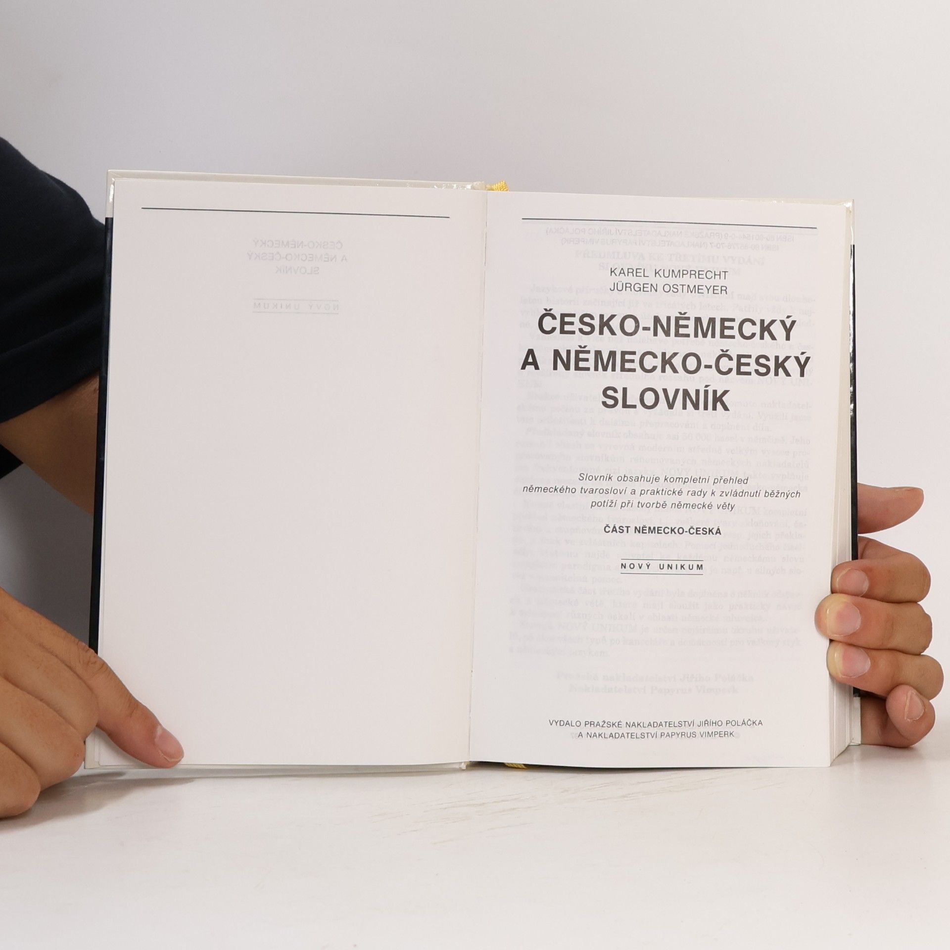 Karel Kumprecht Česko-německý a německo-český oboustranný slovník