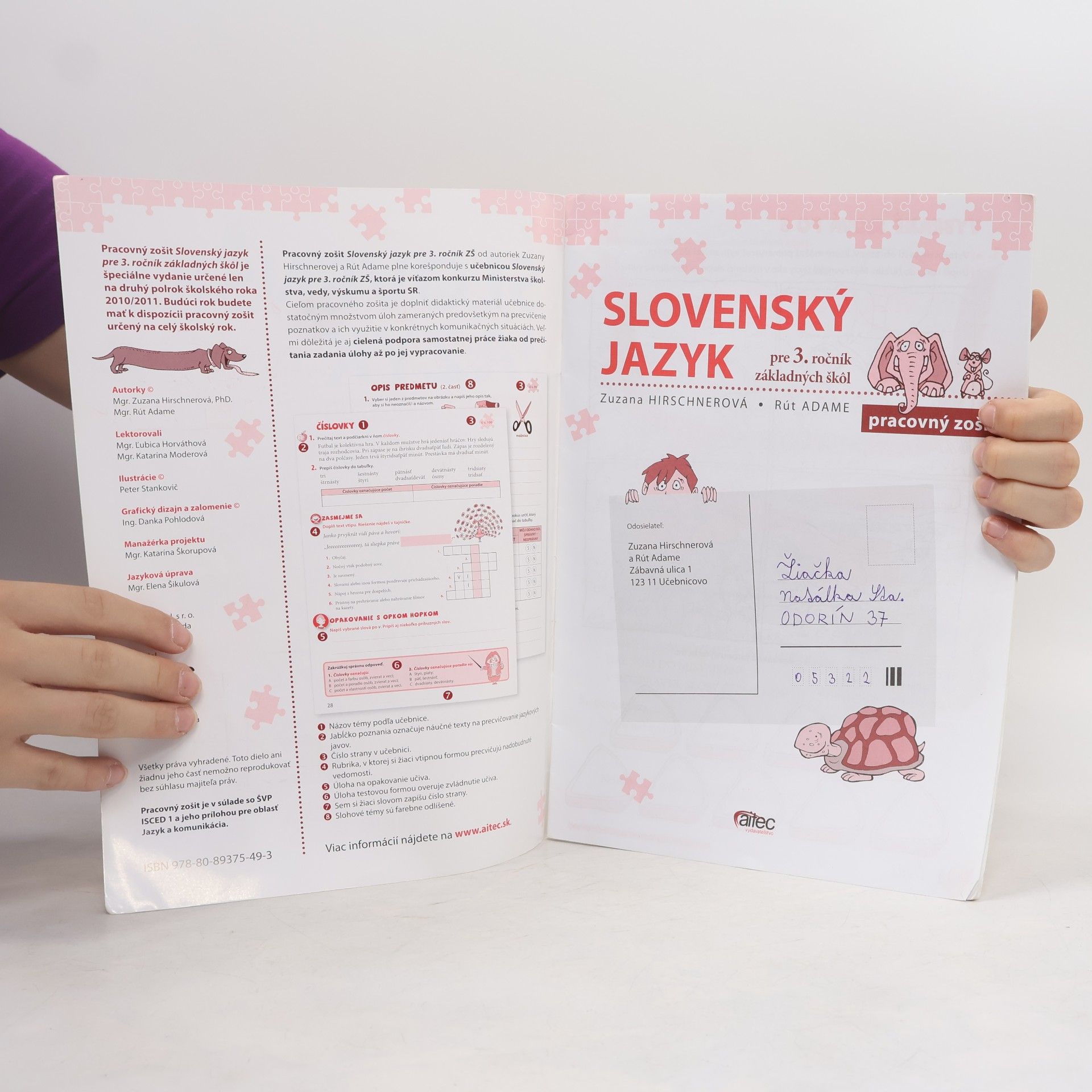 Zuzana Hirschnerová Pracovný zošit Slovenský jazyk pre 3. ročník základných škôl