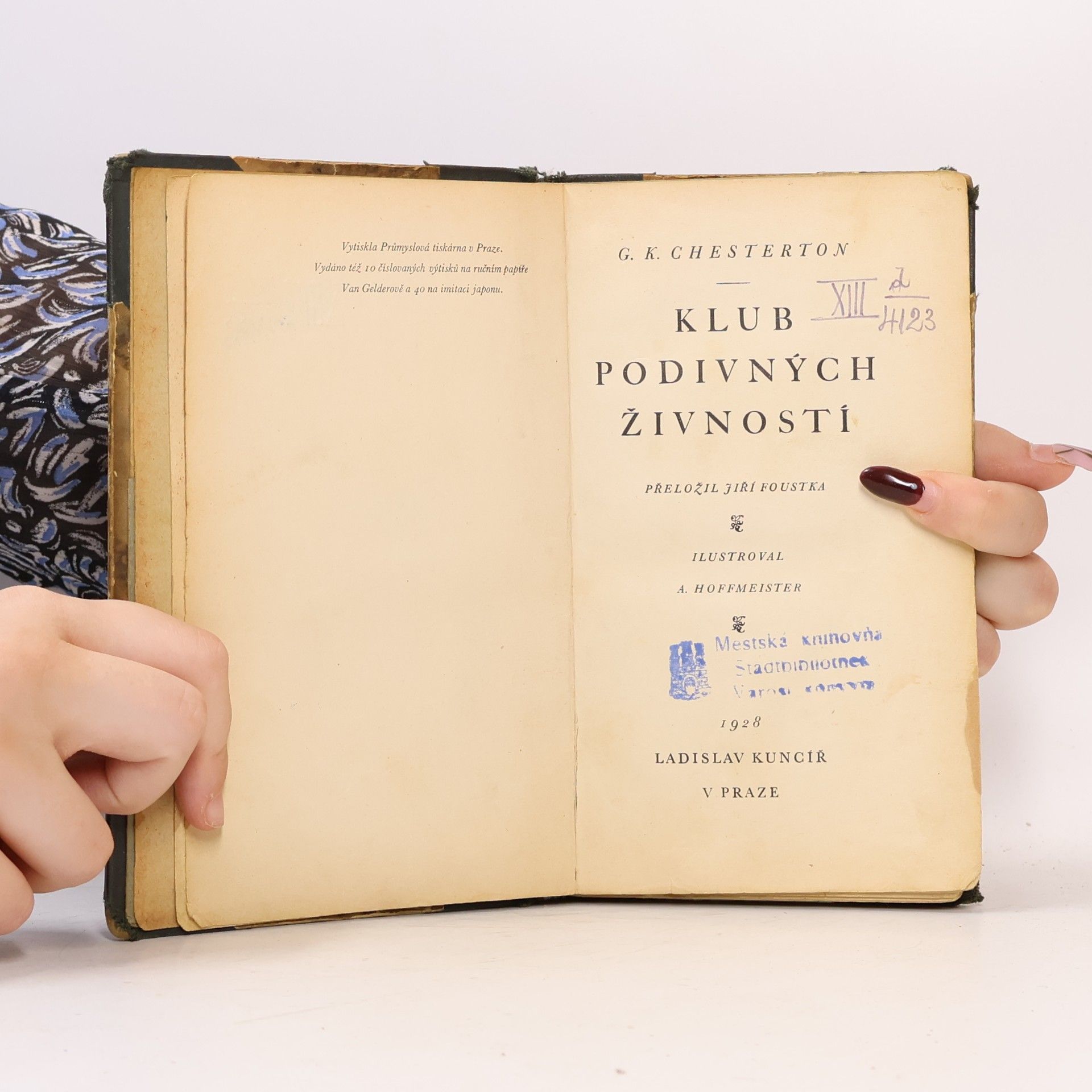 Gilbert Keith Chesterton Klub podivných živností