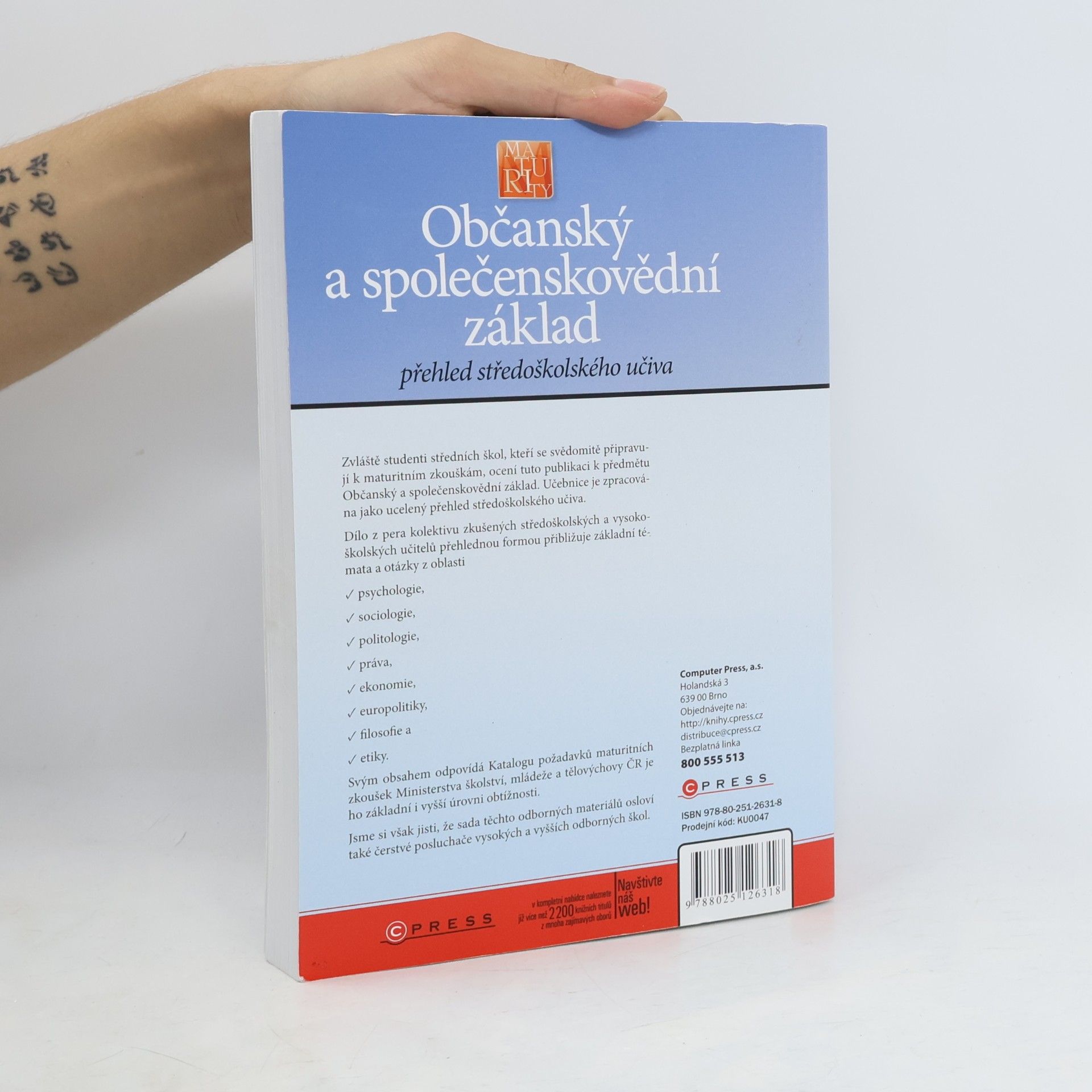 Klára Bartoníčková Občanský a společenskovědní základ. Přehled středoškolského učiva