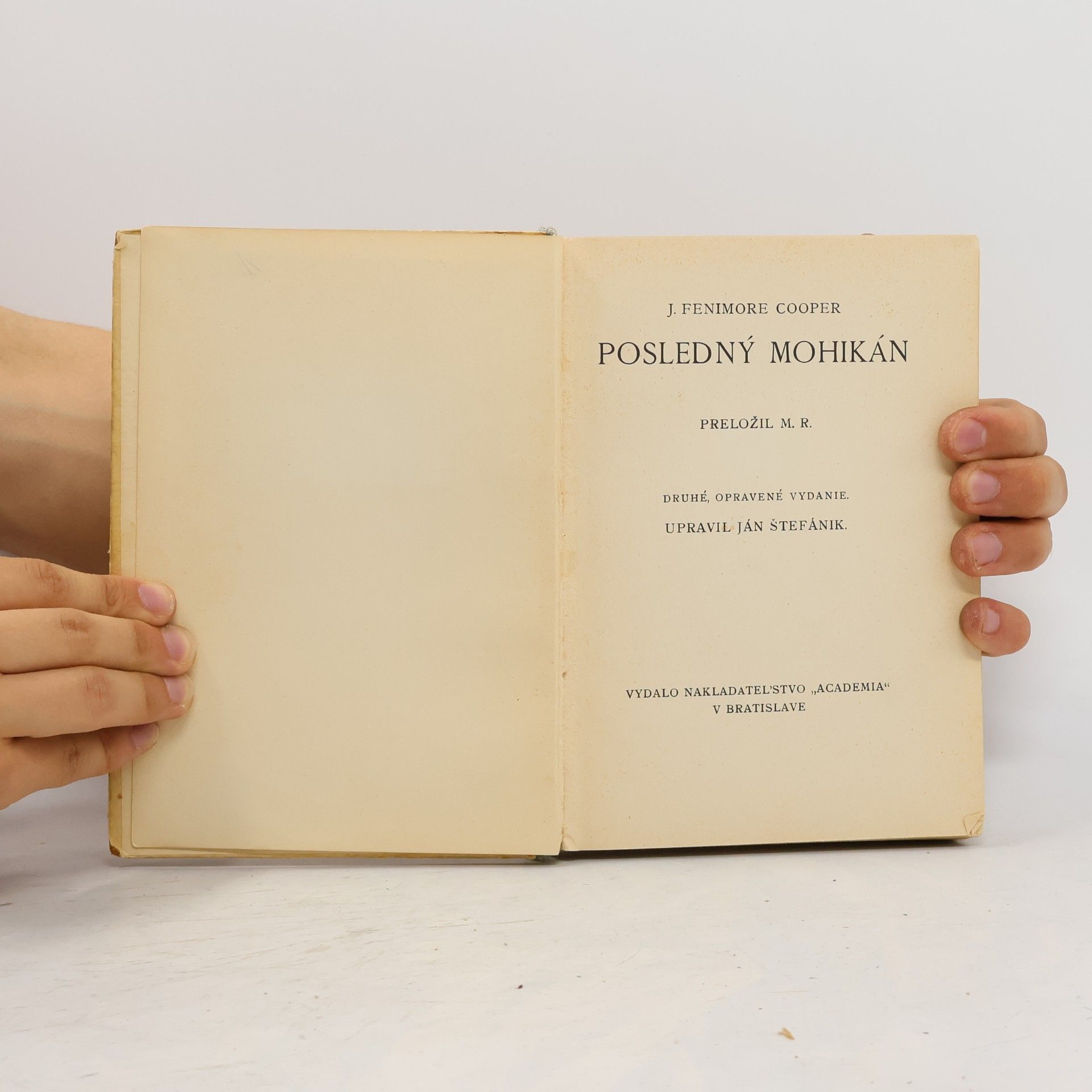 James Fenimore Cooper Posledný Mohikán