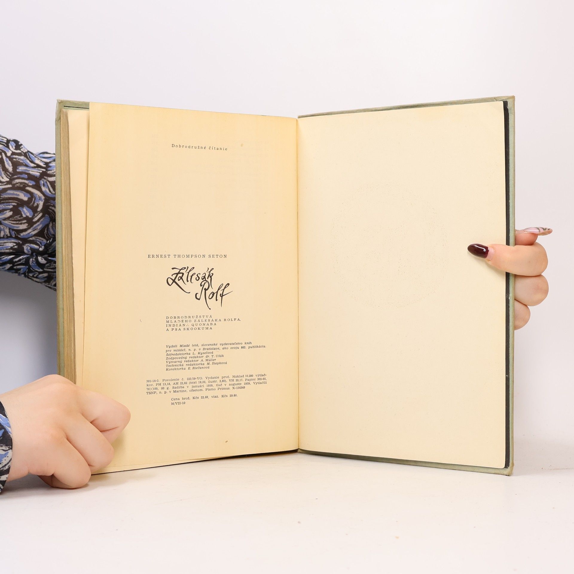 Ernest Thompson Seton Zálesák Rolf. Dobrodružstvá mladého zálesáka Rolfa, indiána Quonaba a psa Skookuma