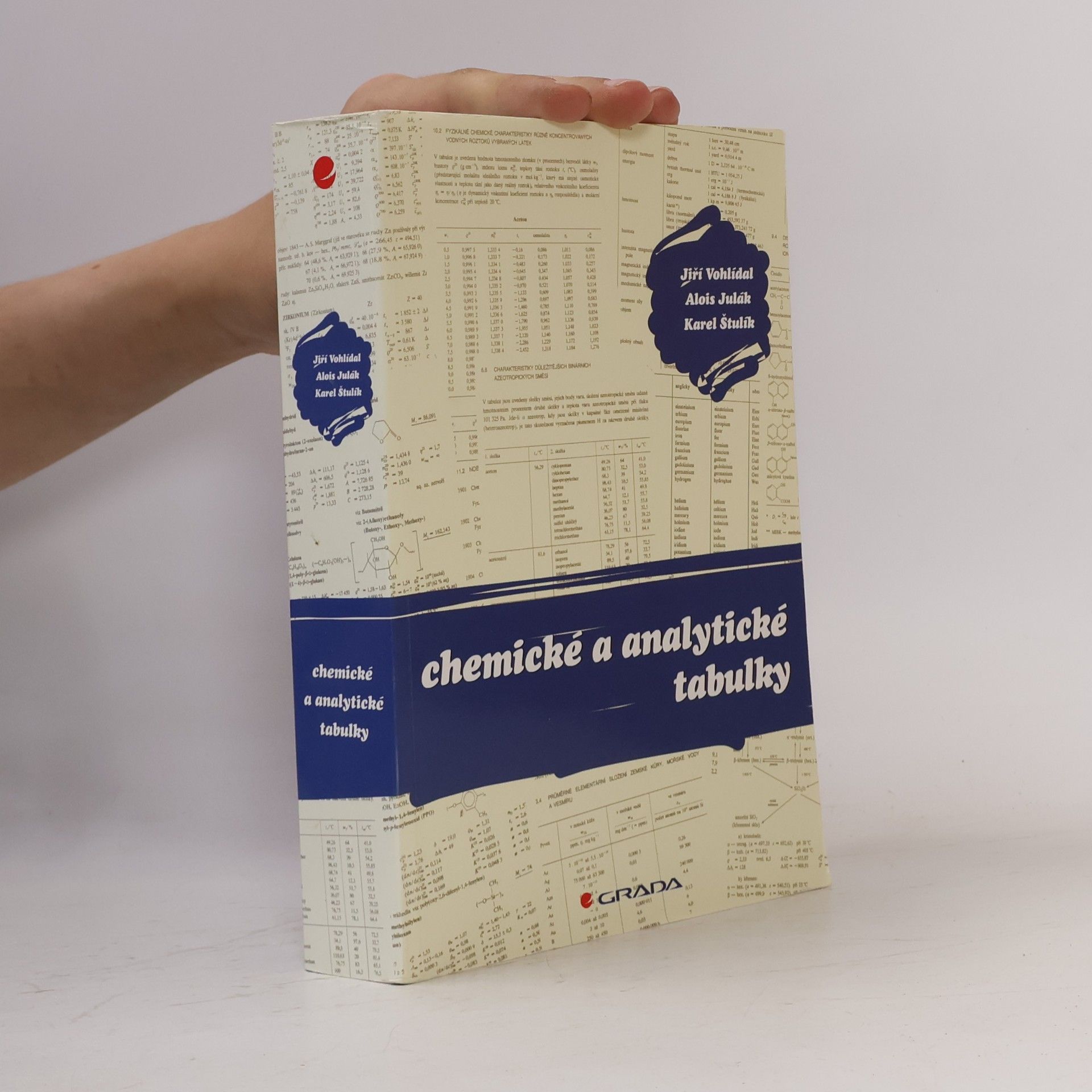 Alois Julák Chemické a analytické tabulky
