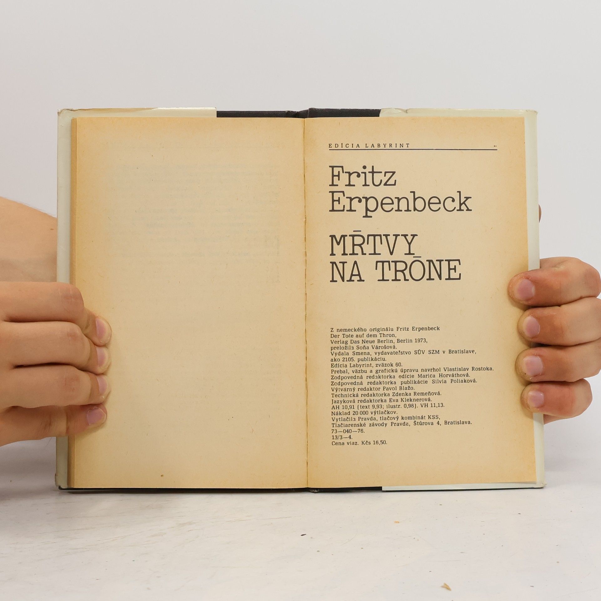 Fritz Erpenbeck Mŕtvy na tróne