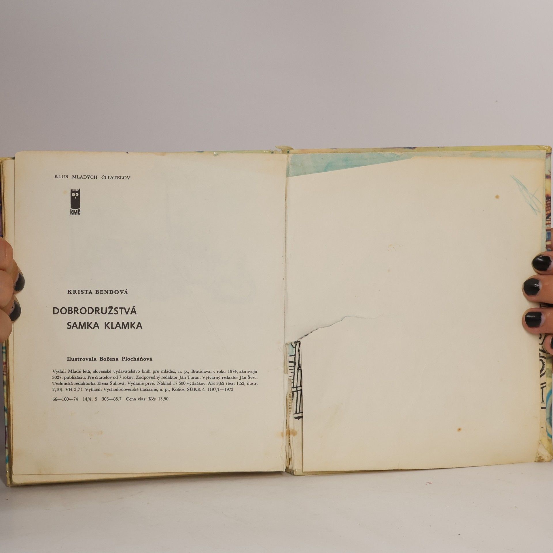 Krista Bendová Dobrodružstvá Samka Kamka