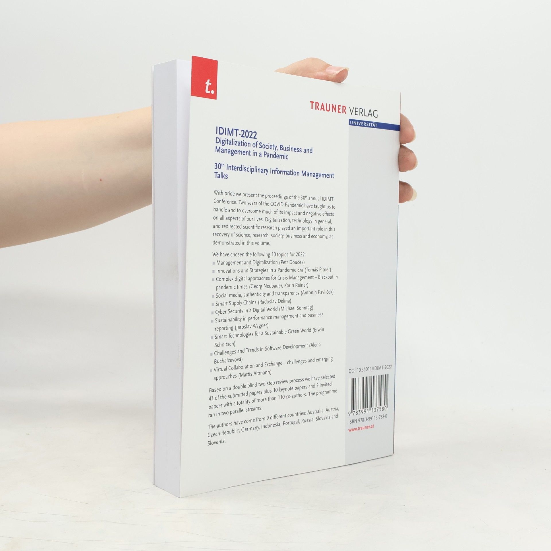 Gerhard Chroust Schriftenreihe Informatik - 51: IDIMT-2022