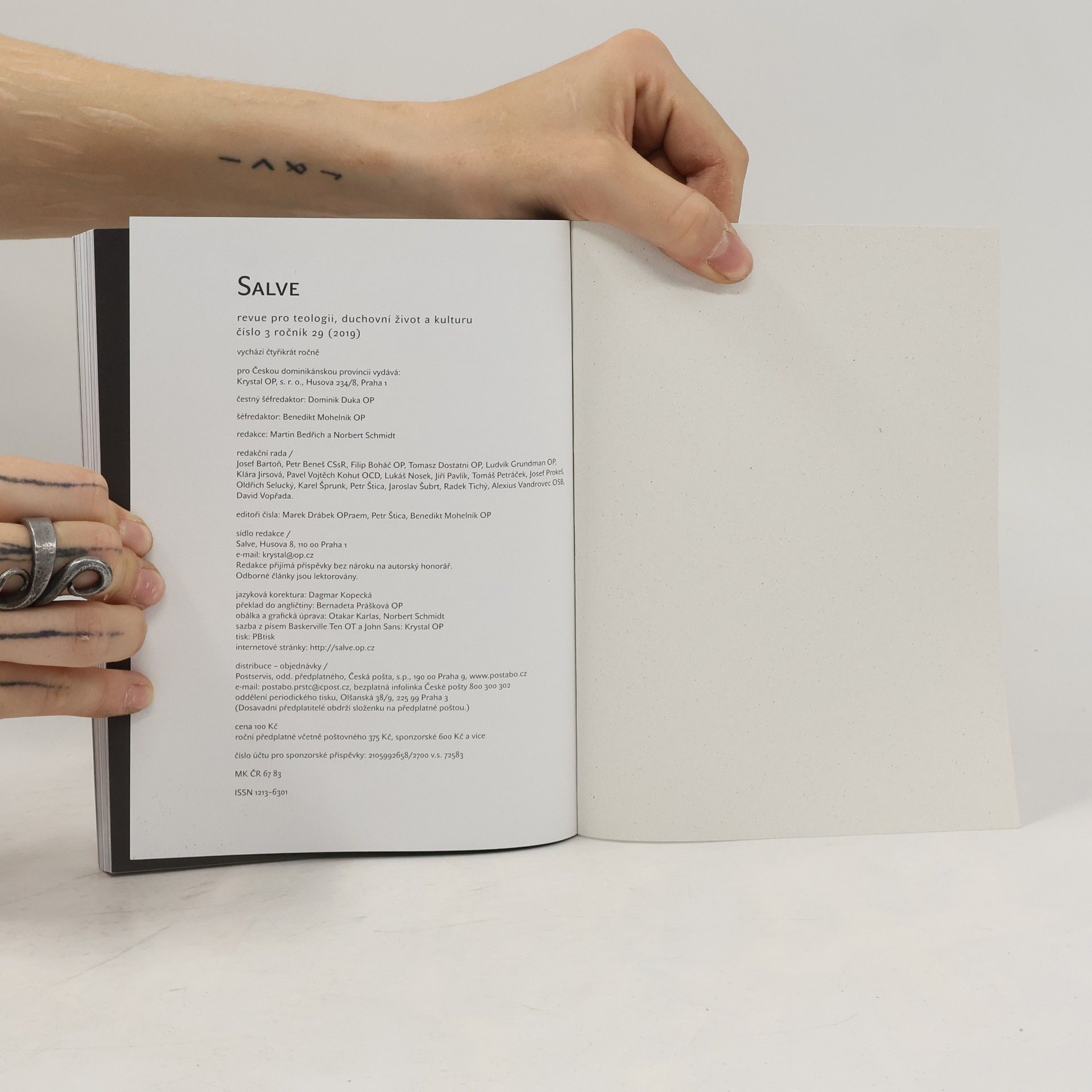 Collectif d'auteurs Salve. Revue pro teologii a duchovní život 3/2019