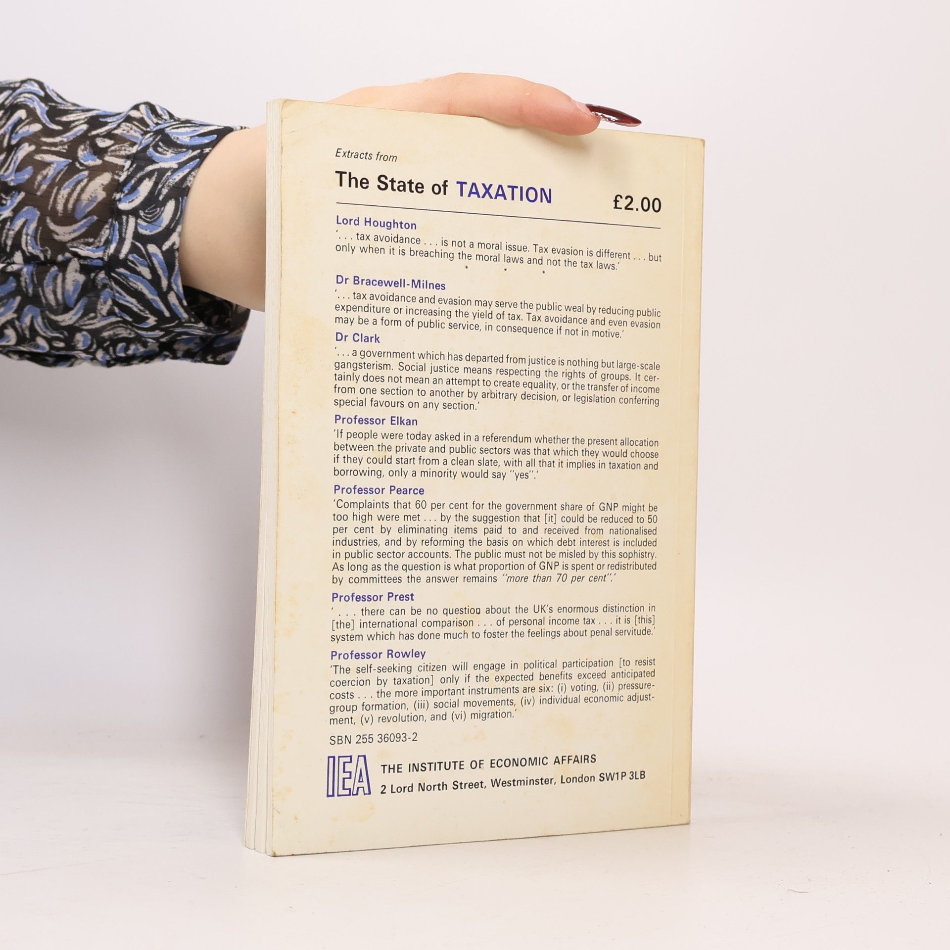 AA.VV. IEA 16. The State of Taxation