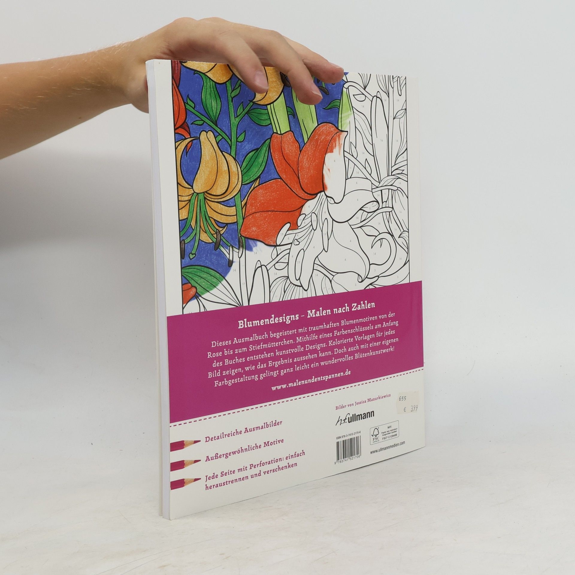 Jessica Mazurkiewicz Malen und entspannen: Blumendesigns