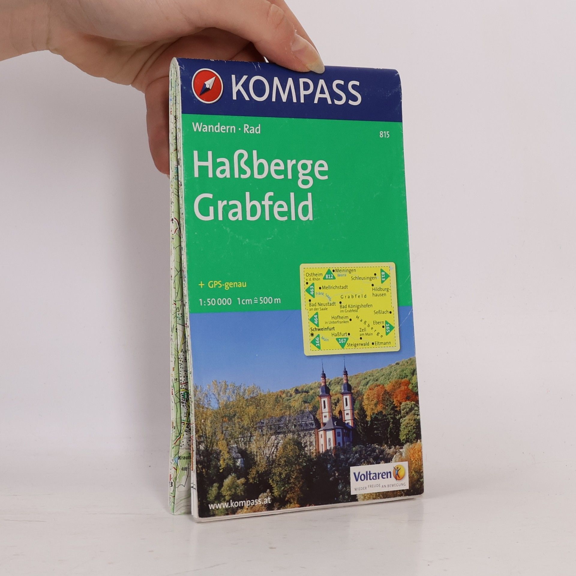 Kolektiv autorů KOMPASS Wanderkarte - 815: Haßberge - Grabfeld