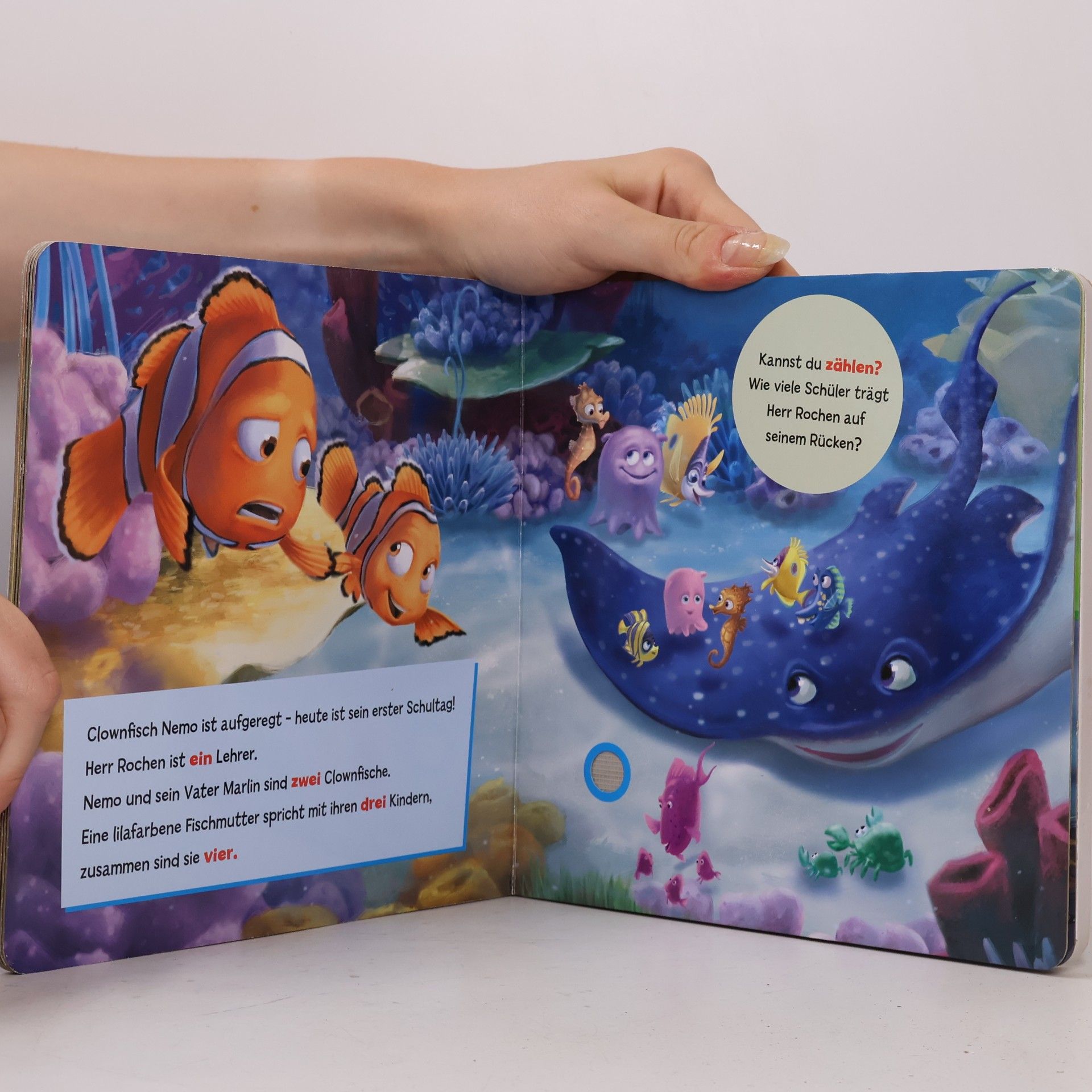 AA.VV. Disney - Entdecke unsere Welt - Pappbilderbuch mit 6 integrierten Sounds - Soundbuch für Kinder ab 18 Monaten