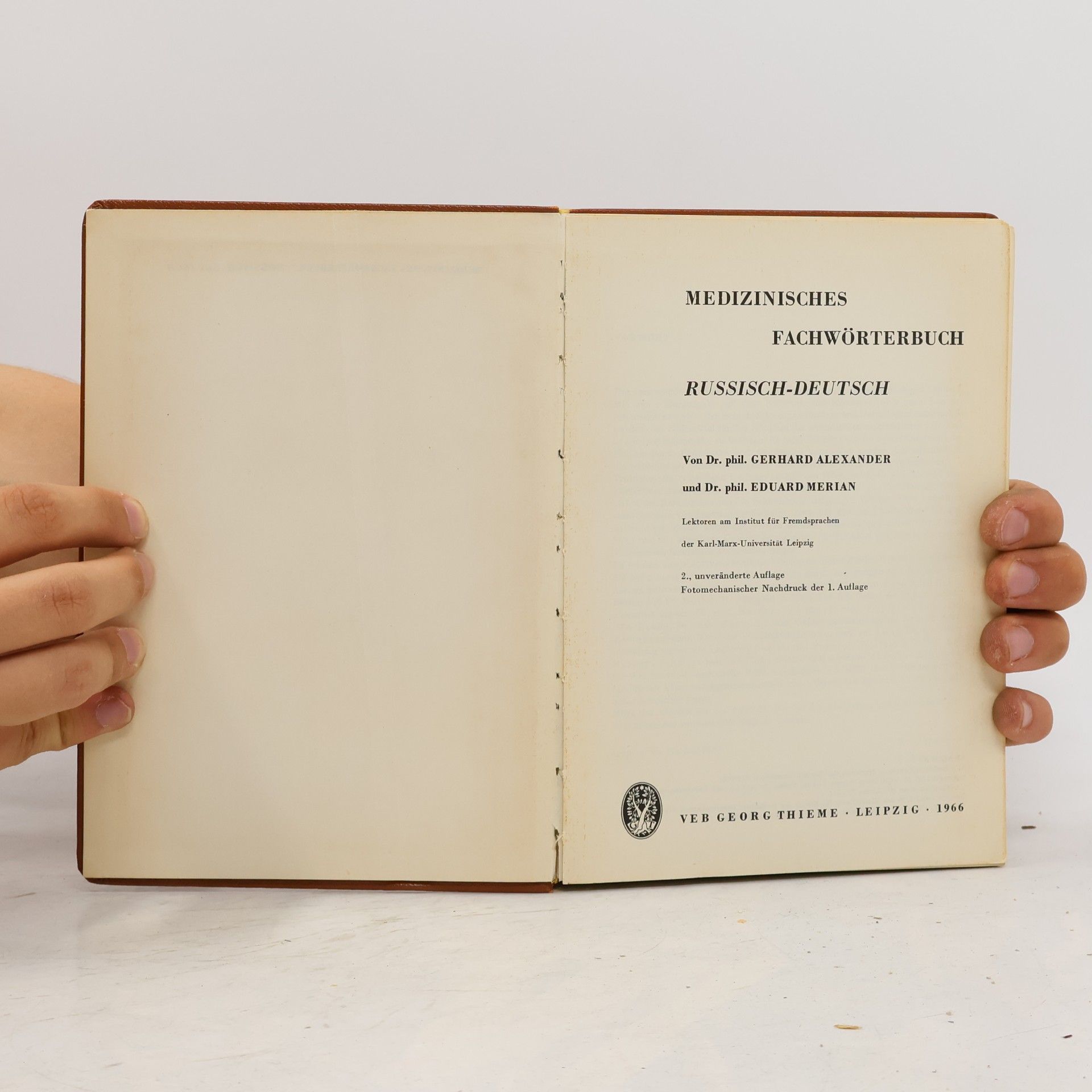 Eduard Merian Medizinisches Fachwörterbuch russisch-deutsch