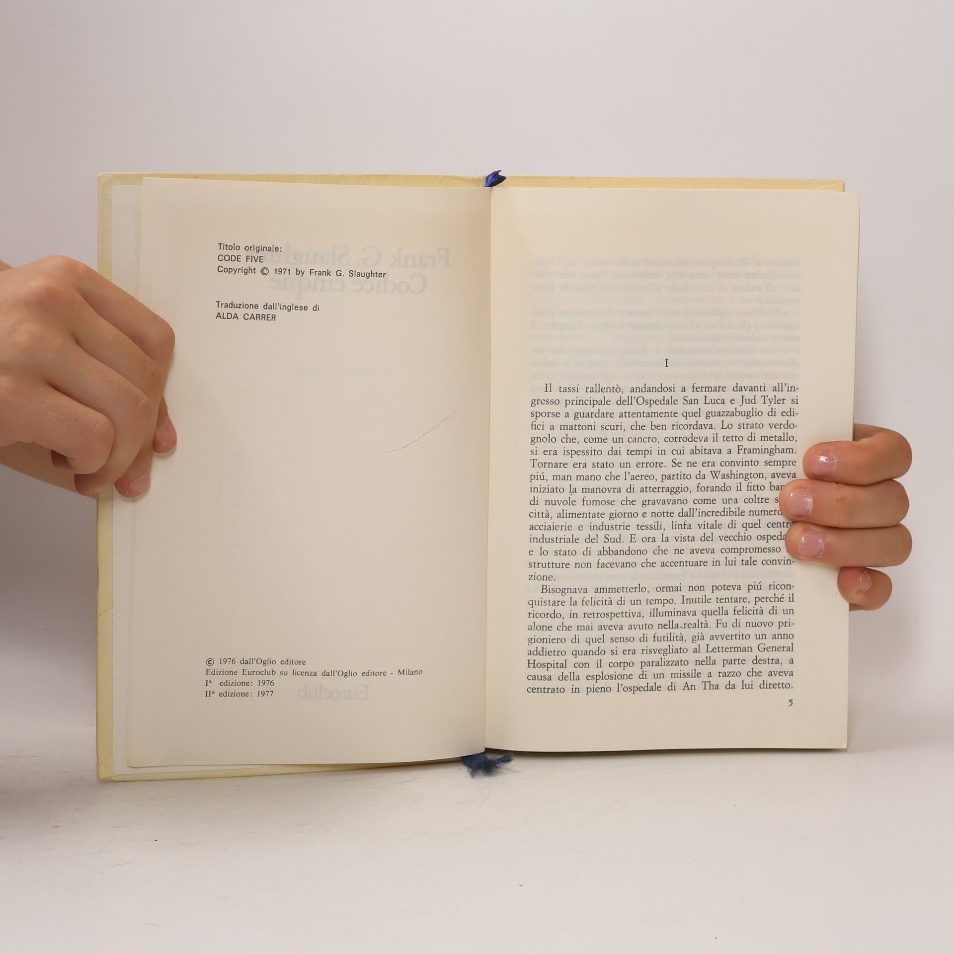 Frank G. Slaughter Codice cinque