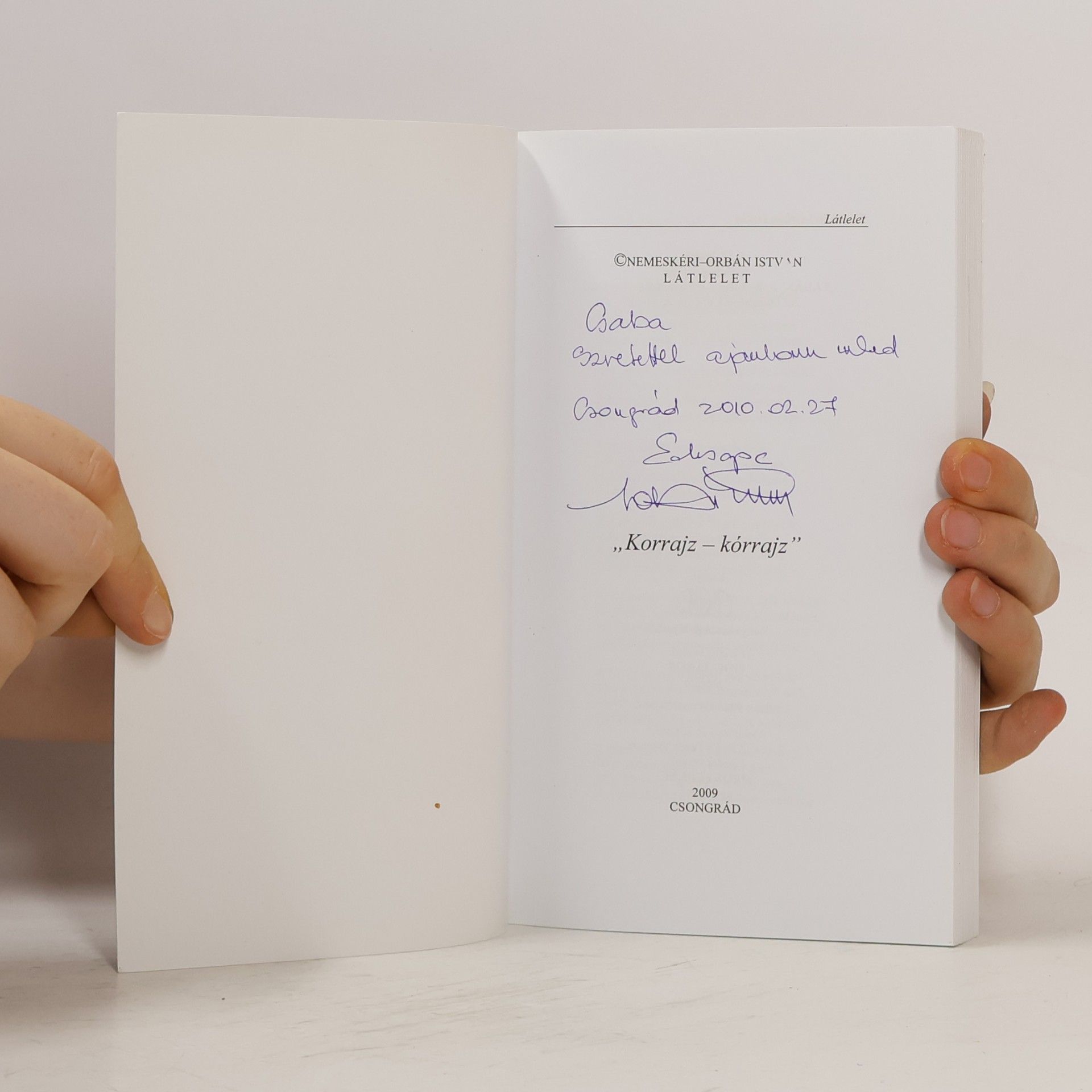 Nemeskéri-Orbán István Látlelet 2009