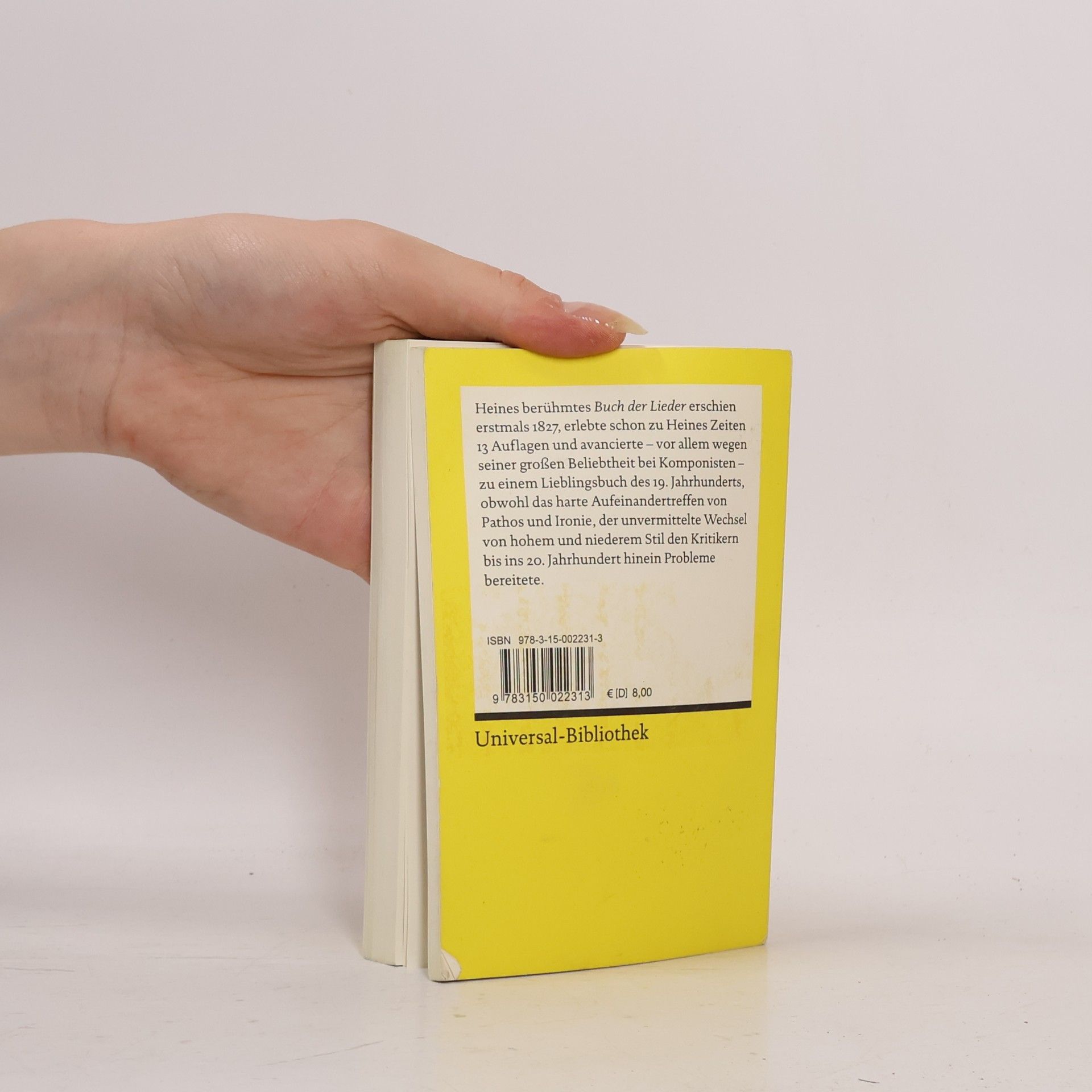 Heinrich Heine Buch der Lieder