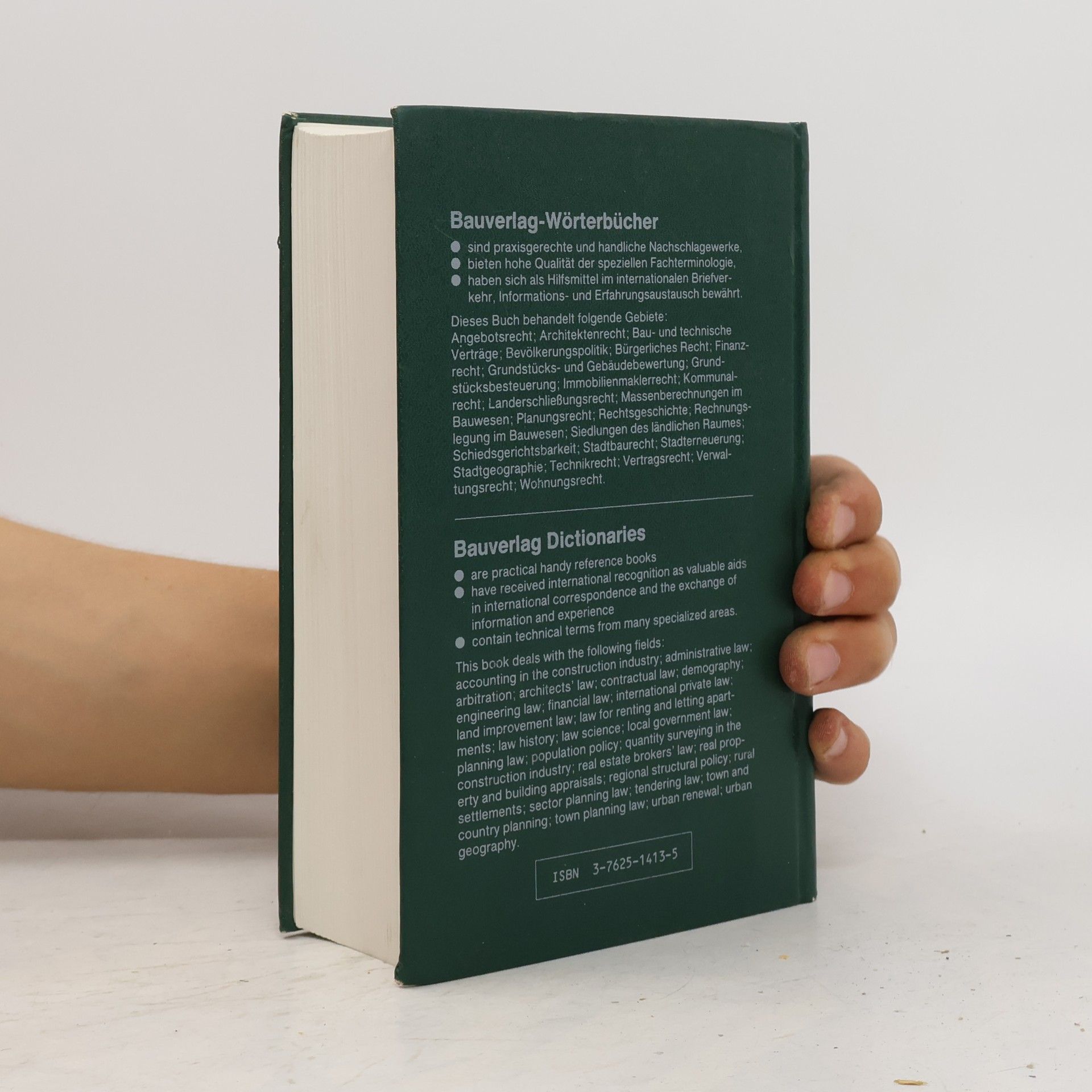 Herbert Bucksch Wörterbuch für Baurecht, Grundstücksrecht und Raumordnung