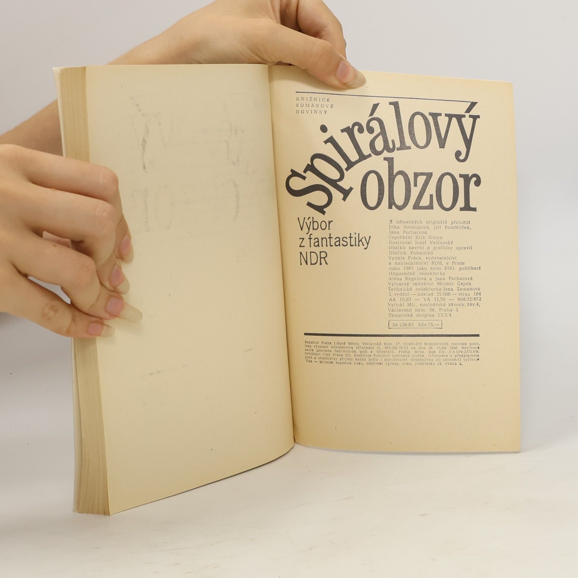 Josef Velčovský Spirálový obzor. Výbor z fantastiky NDR