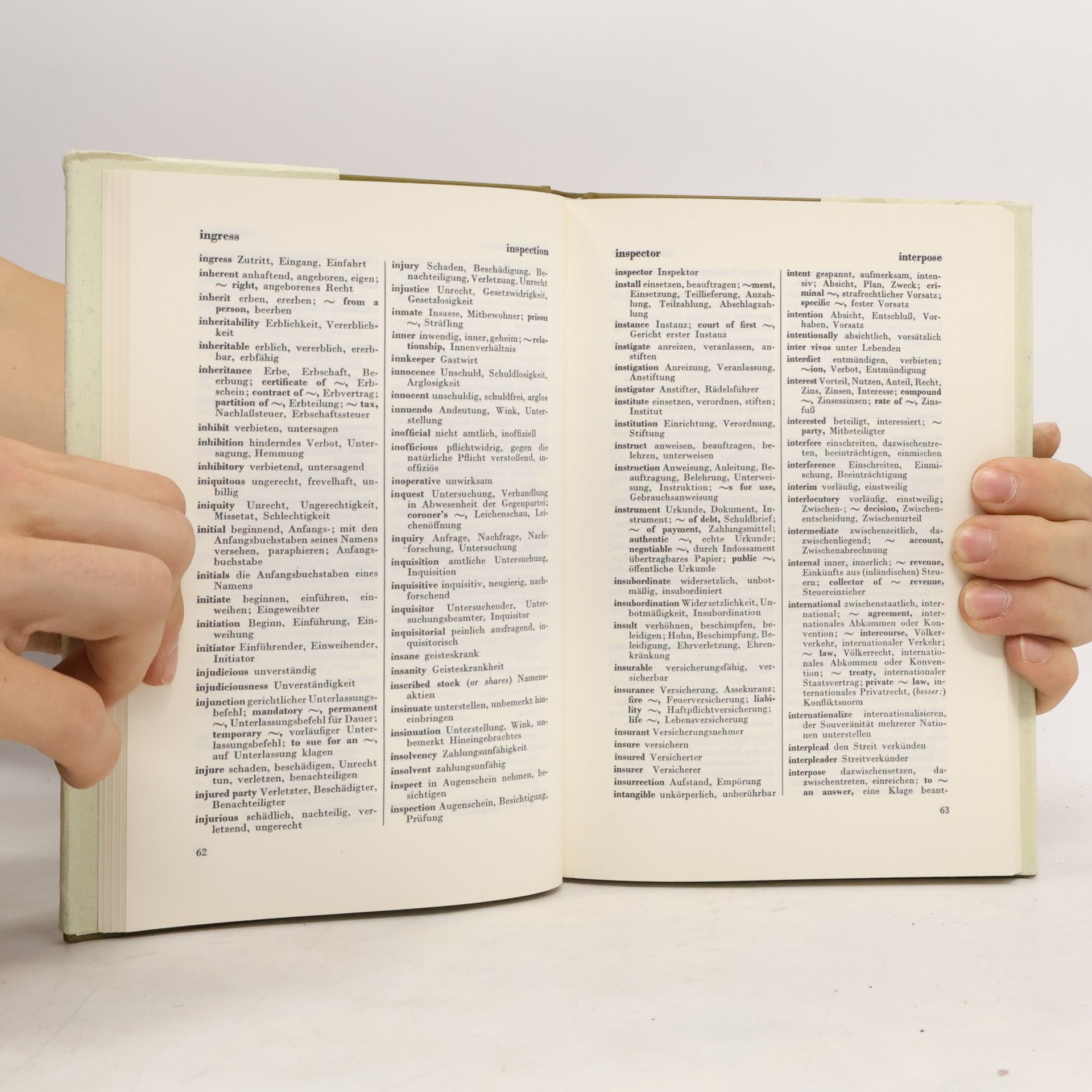 Hanns P. Kniepkamp Rechtswörterbuch. Englisch - Deutsch. Deutsch - Englisch