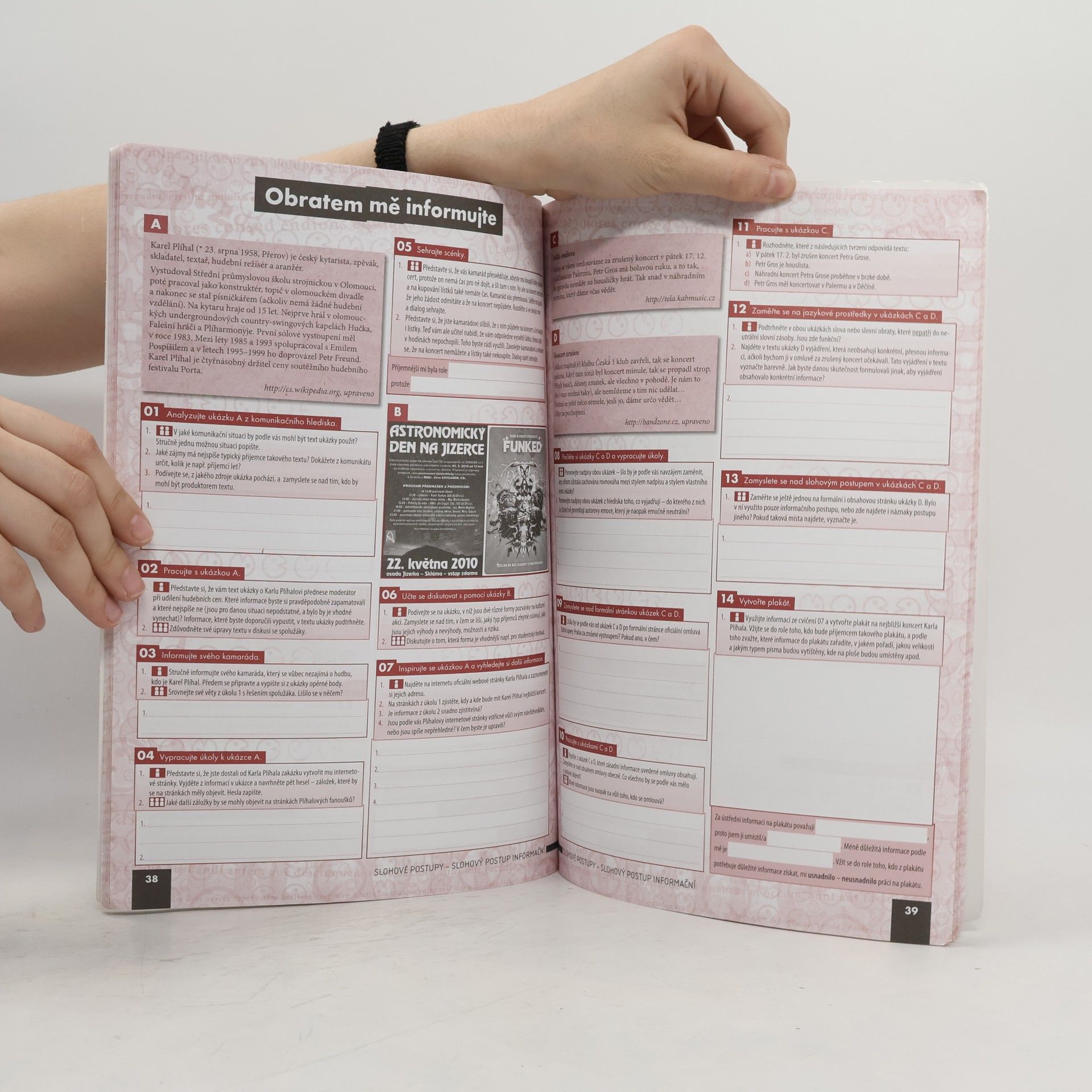 Various authors Český jazyk a komunikace pro střední školy. 1. díl, Pracovní sešit