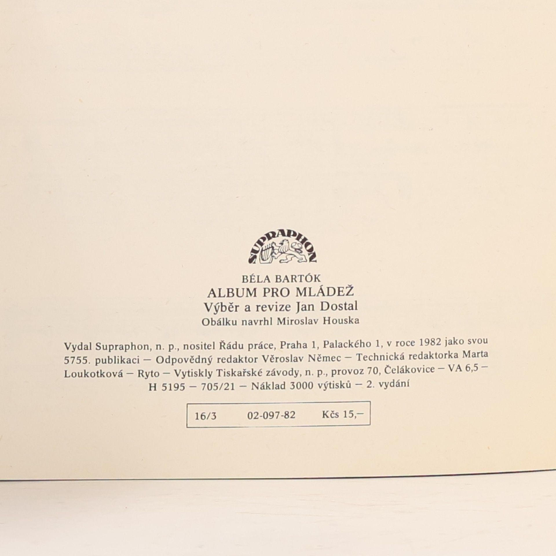 Béla Bartók Album pro mládež