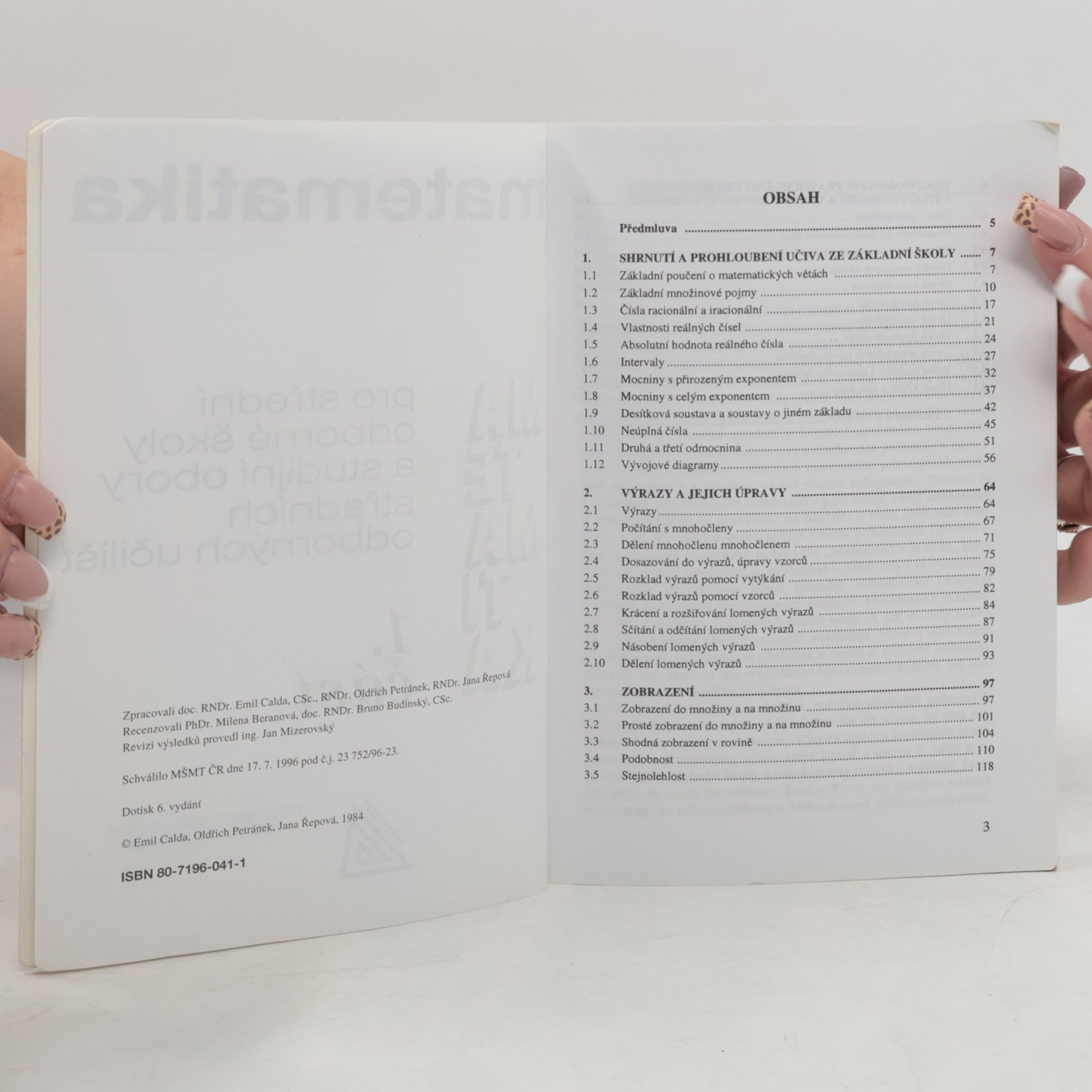 Autorenkollektiv Matematika pro střední odborné školy a studijní obory středních odborných učilišť 1. část