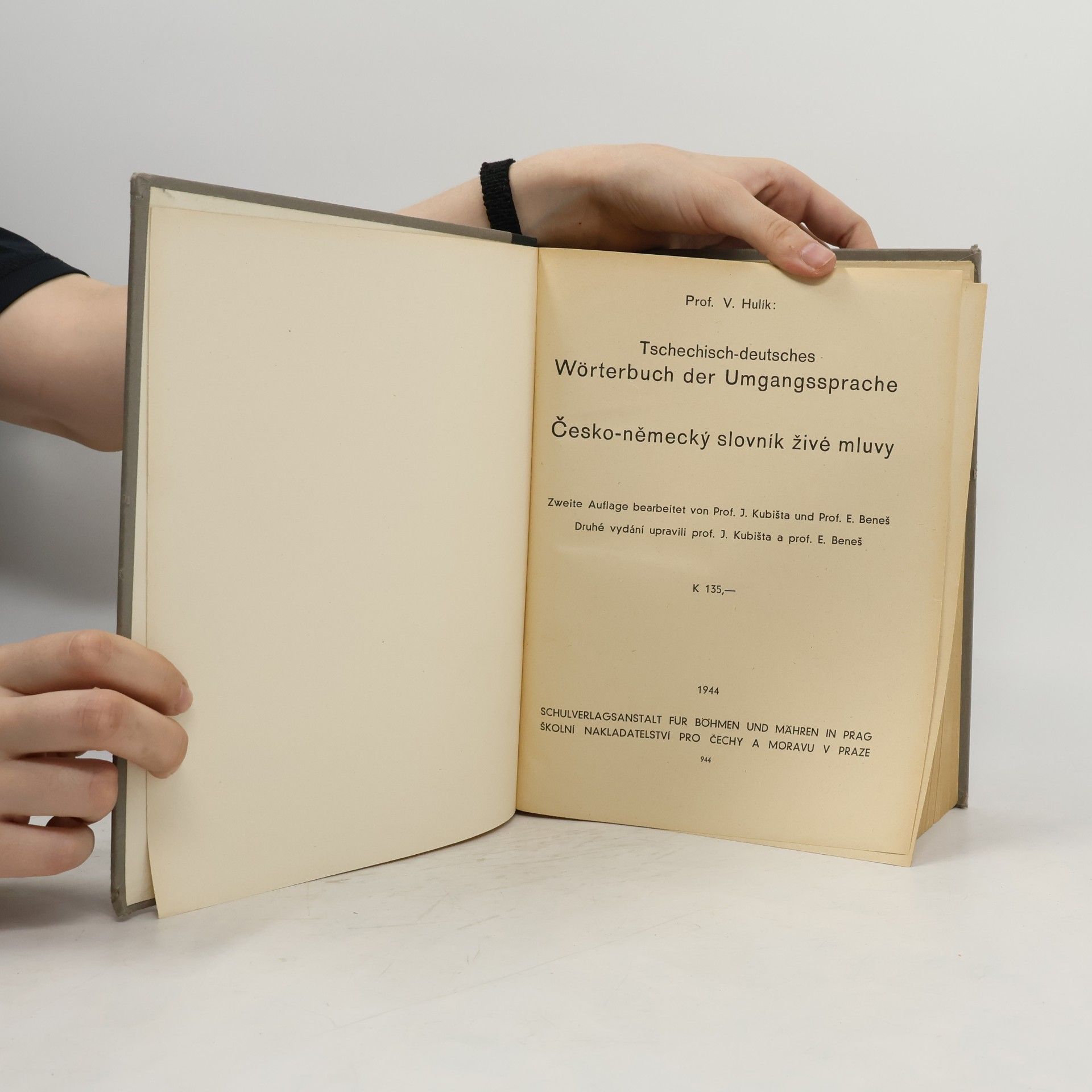 V. Hulík Tschechisch-deutsches Wörterbuch der Umgangssprache. Česko-německý slovník živé mluvy